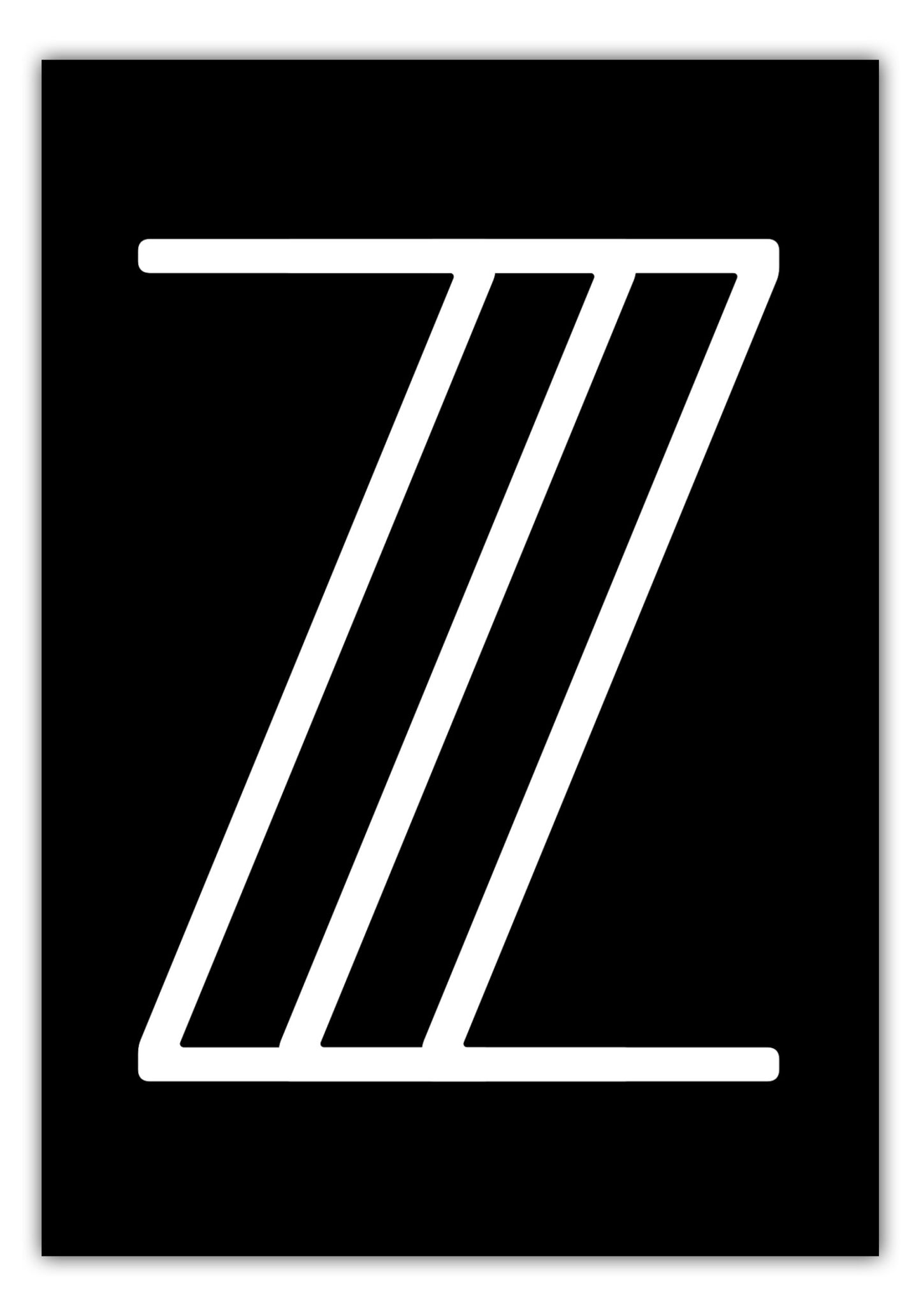 Poster Buchstabe Z