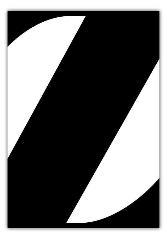 Poster Buchstabe Z - Serif