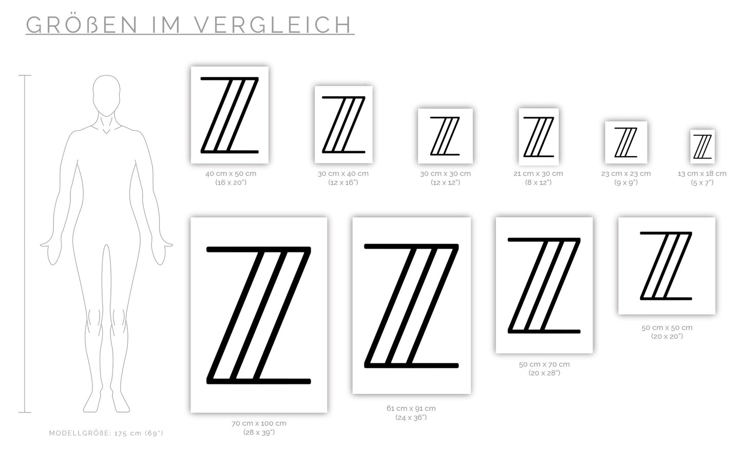 Poster Buchstabe Z