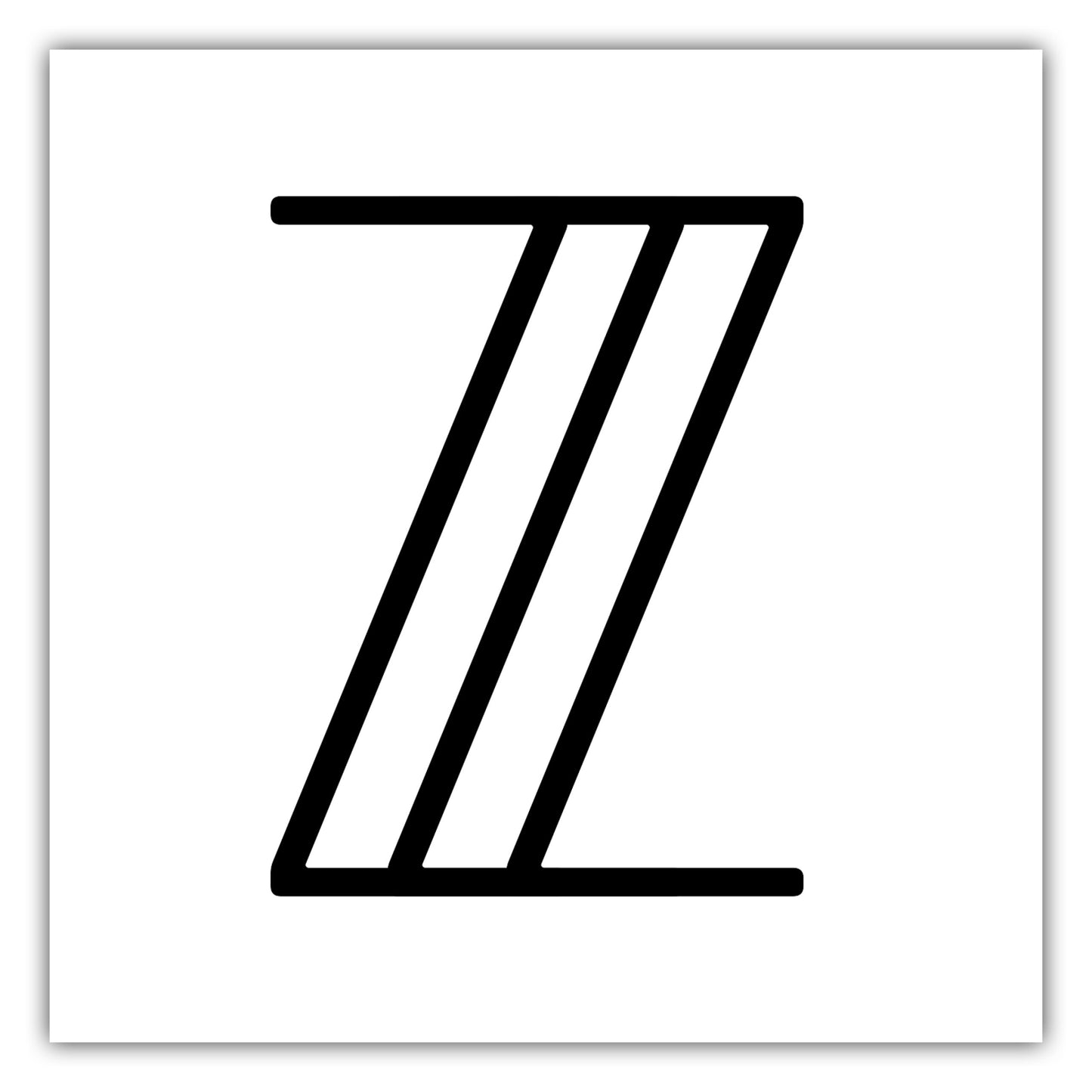 Poster Buchstabe Z