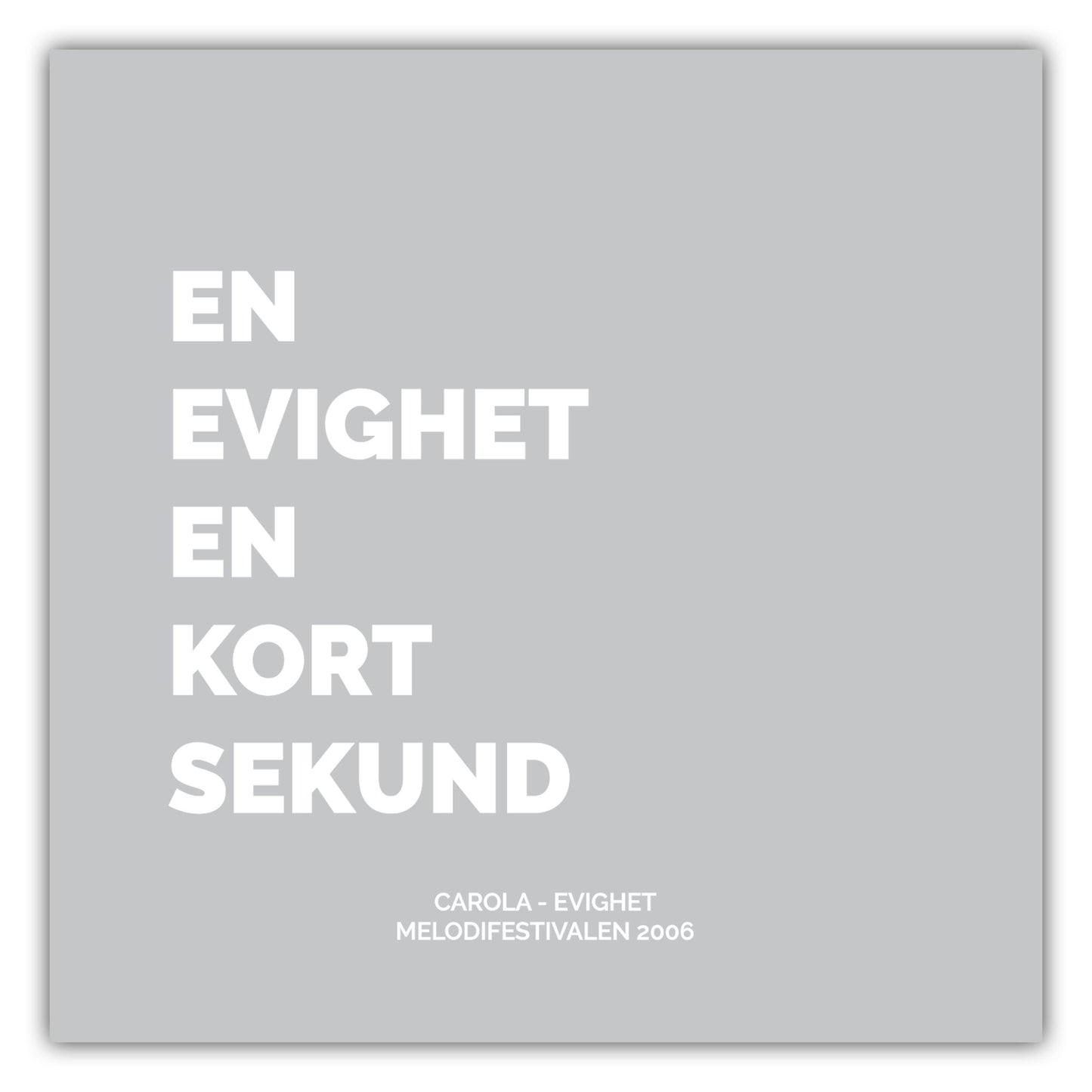 Poster Carola - Evighet #2