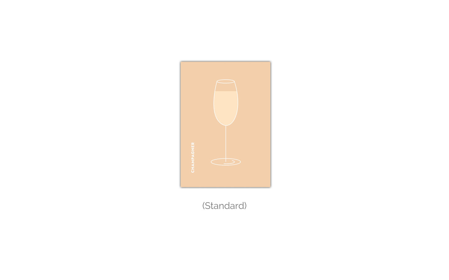 Poster Champagner im Glas