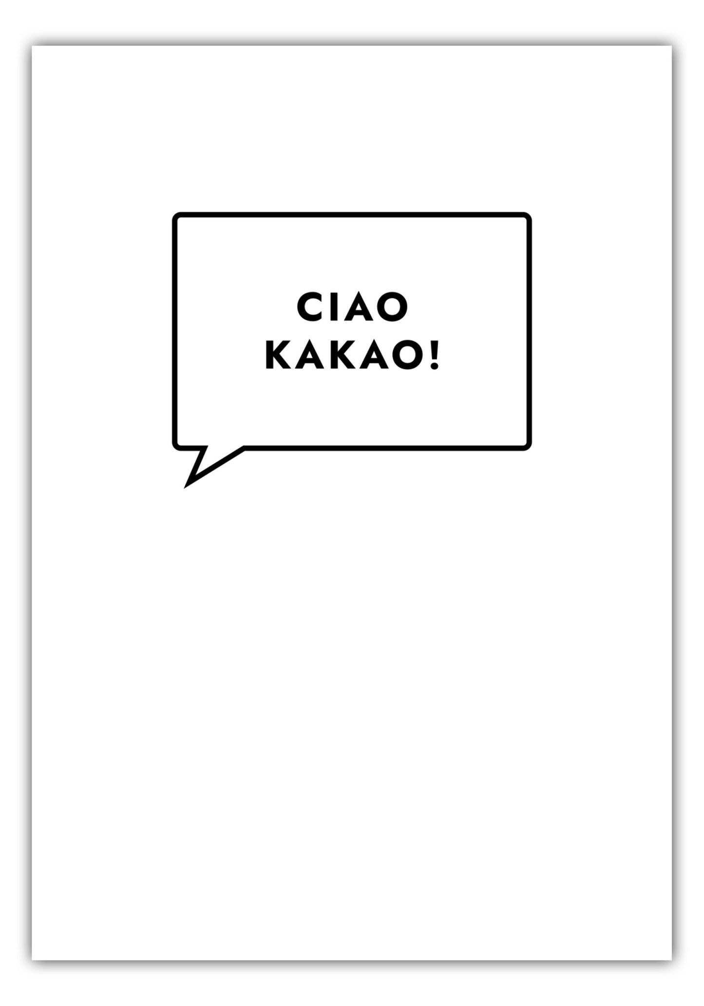 Poster Ciao Kakao!