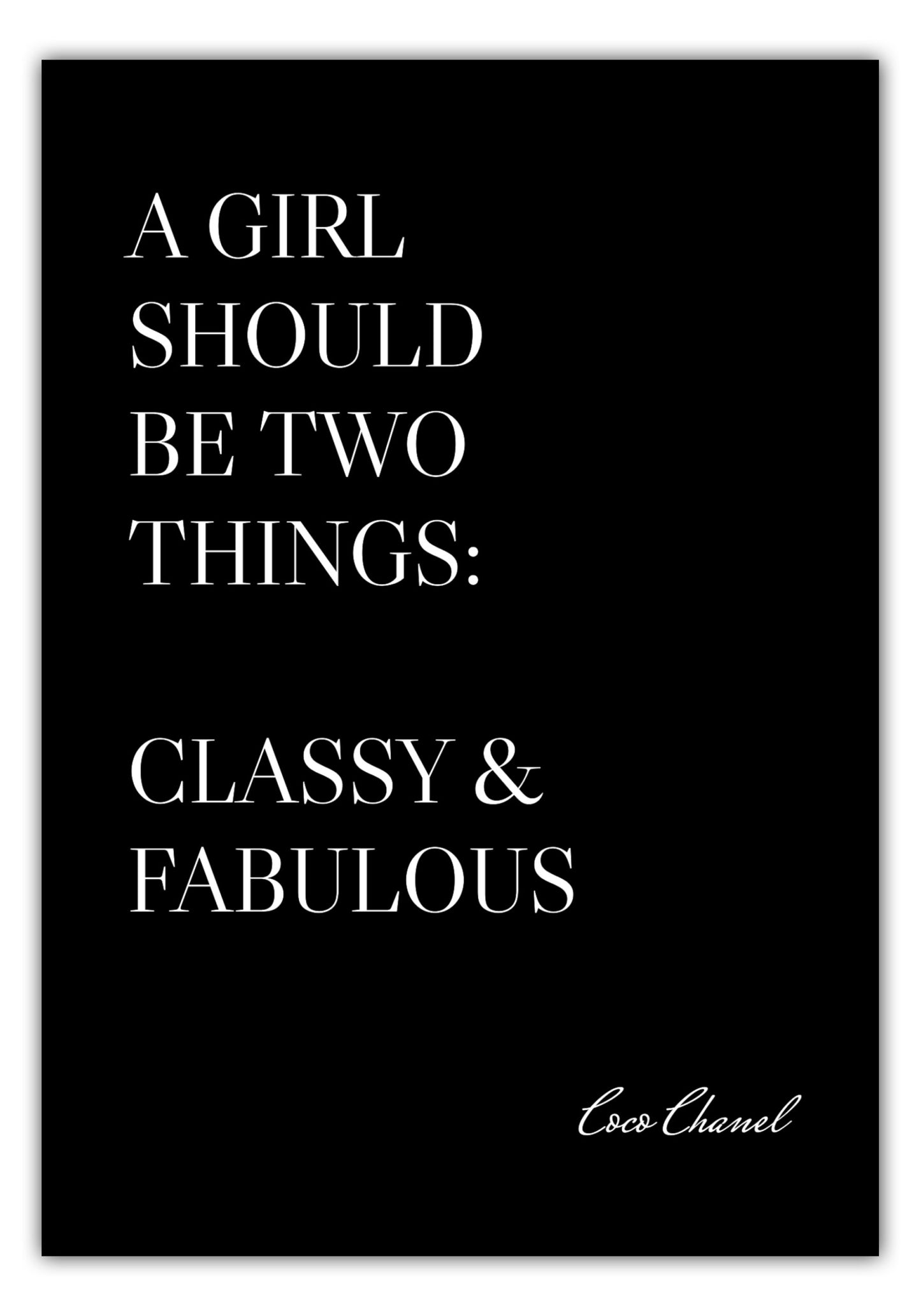 Poster Classy & Fabulous #1