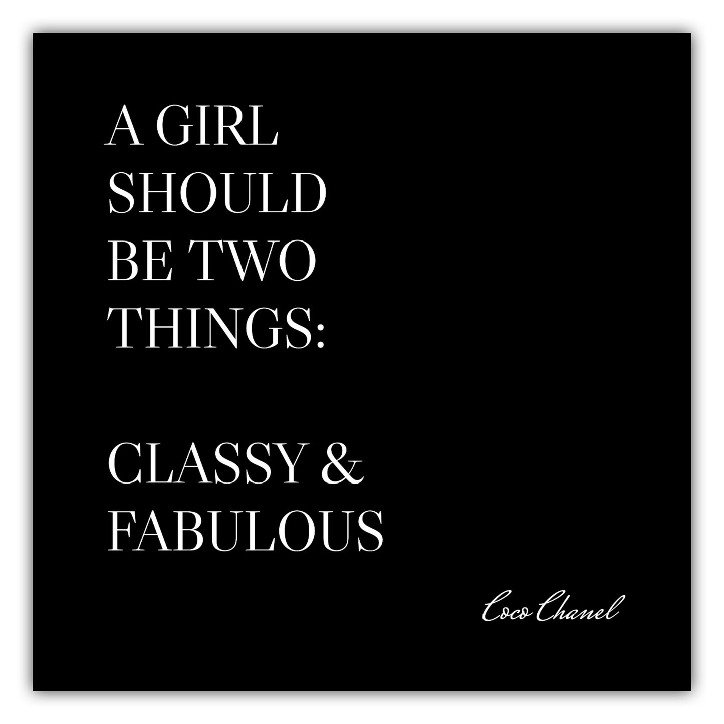 Poster Classy & Fabulous #1