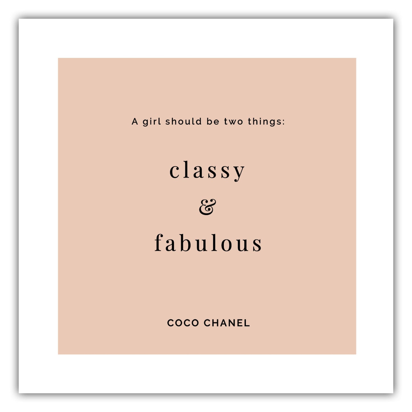 Poster Classy & Fabulous #2