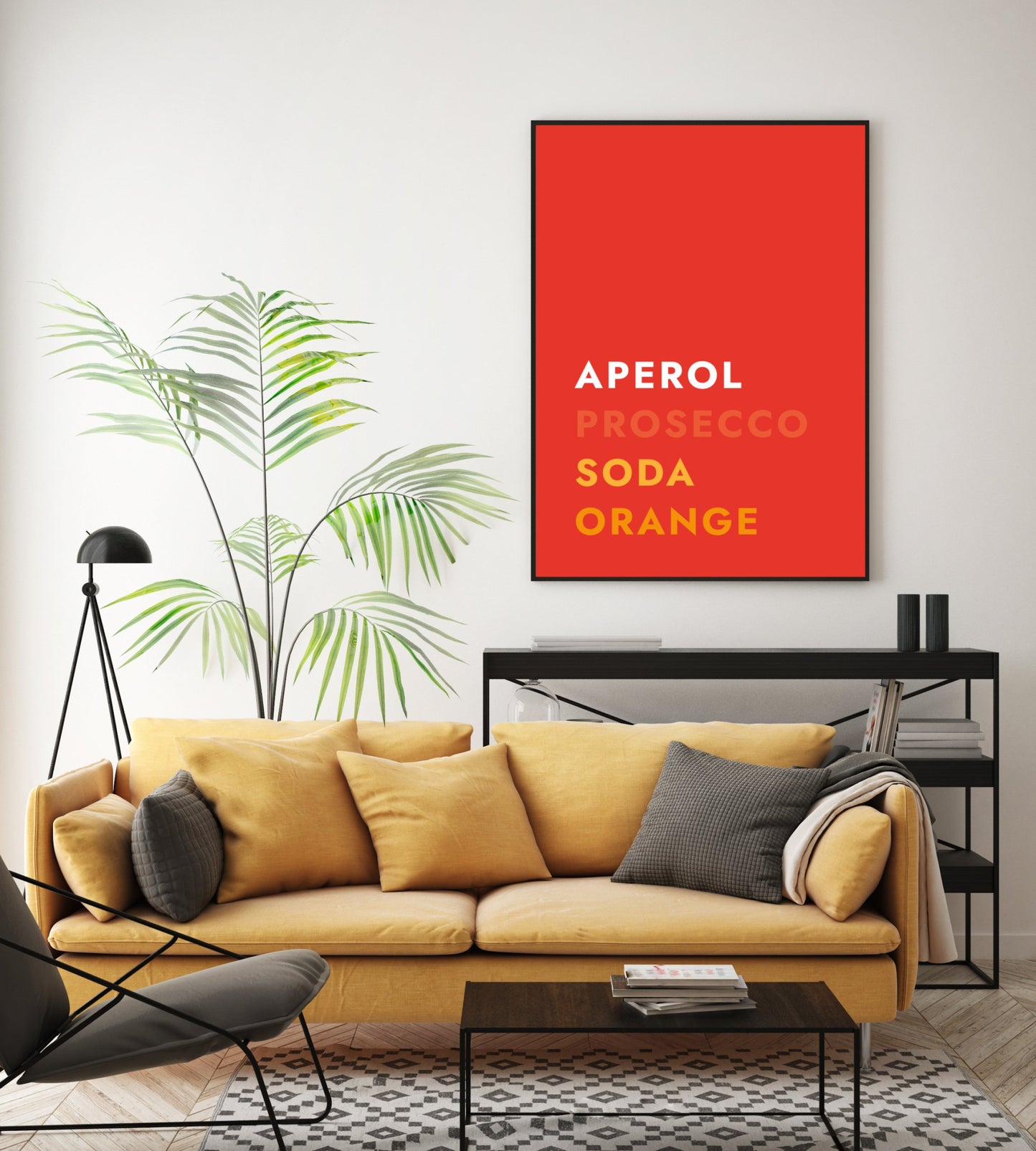 Poster Cocktail Aperol Spritz - Text