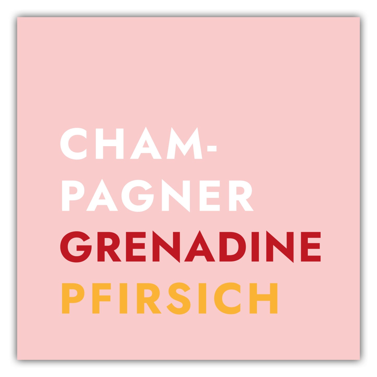 Poster Cocktail Bellini - Text