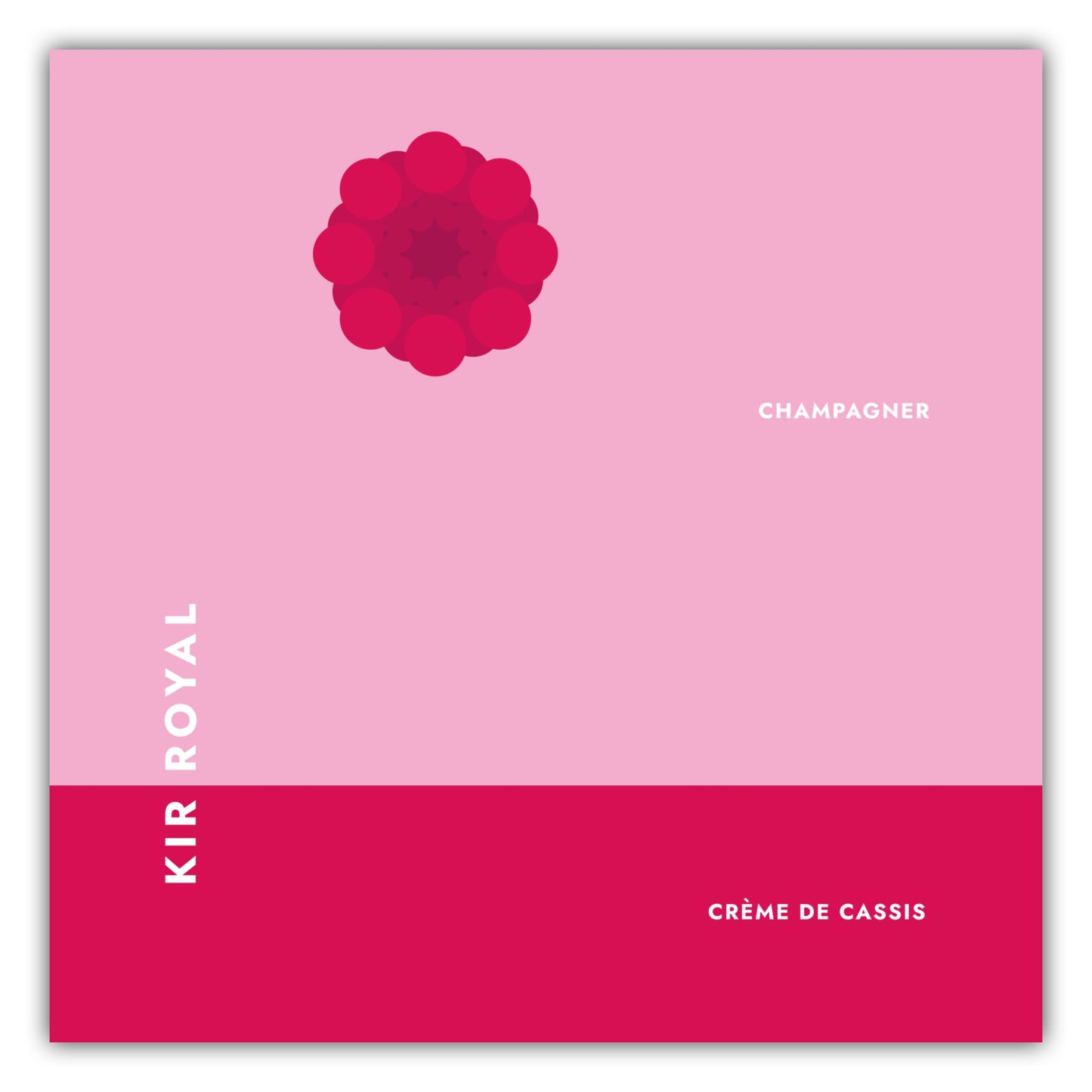 Poster Cocktail Kir Royal