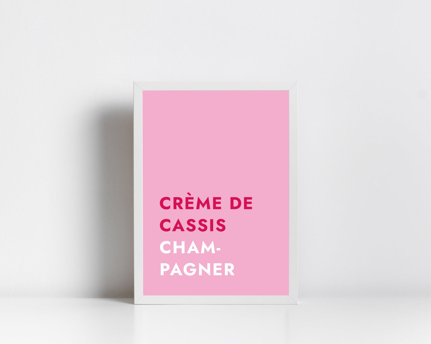 Poster Cocktail Kir Royal - Text