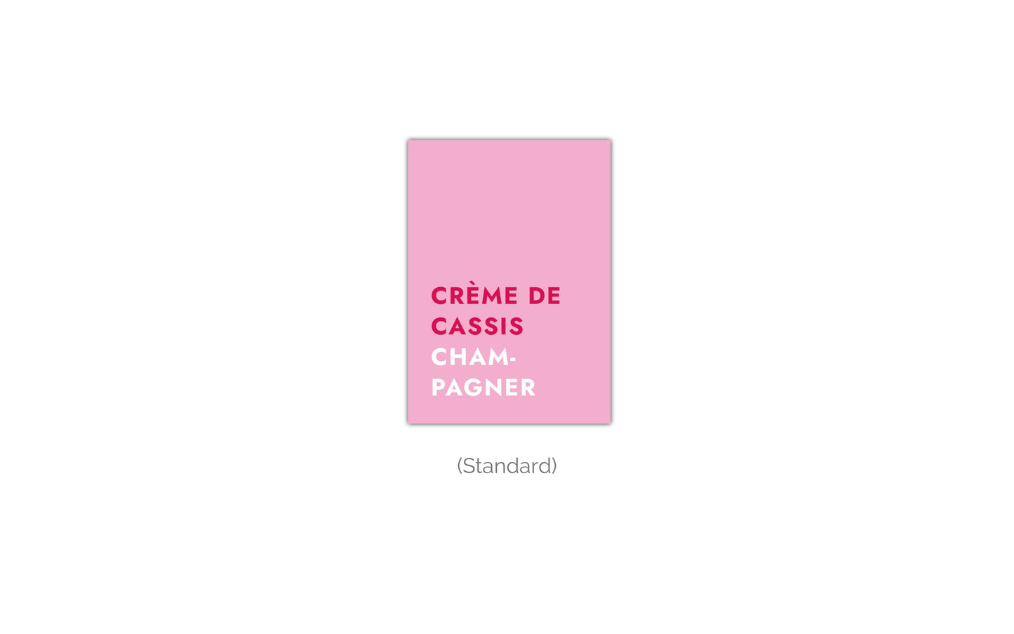 Poster Cocktail Kir Royal - Text