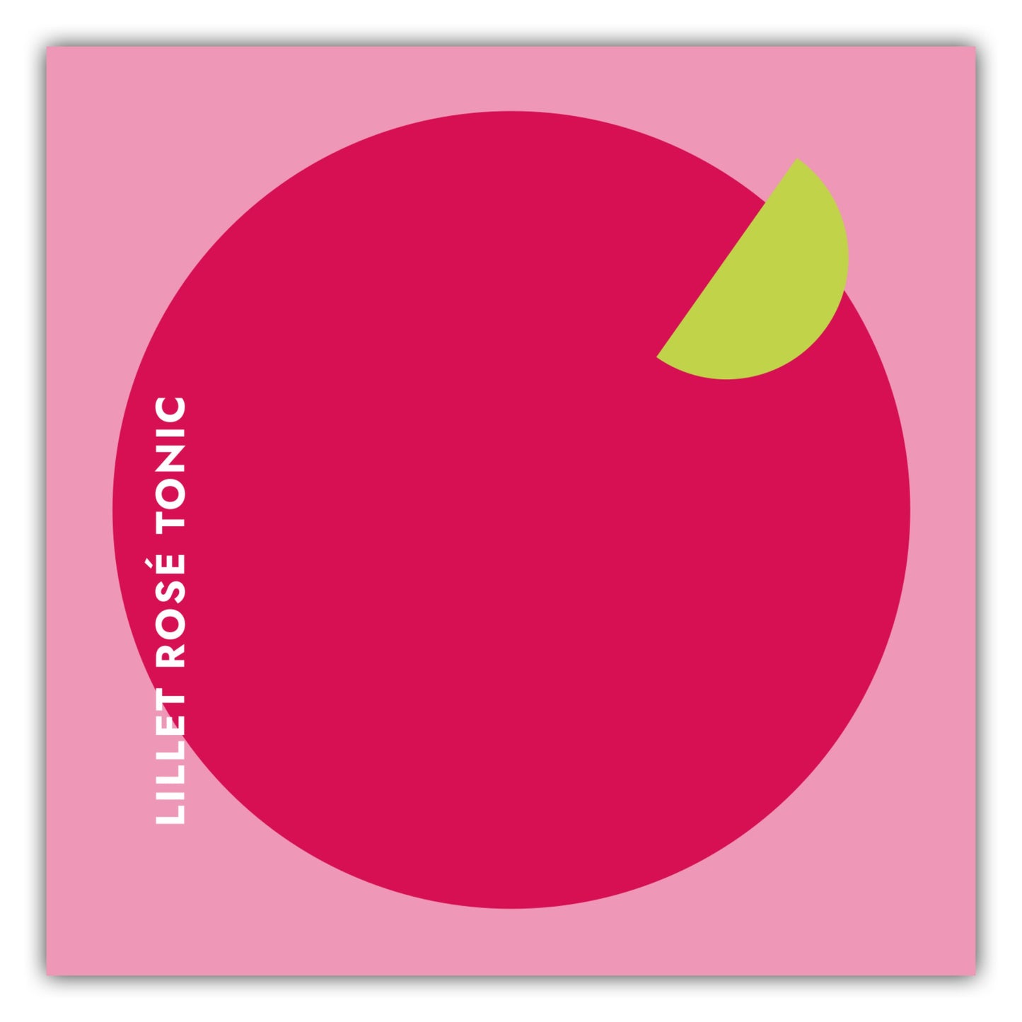 Poster Cocktail Lillet Rosé Tonic - Rund