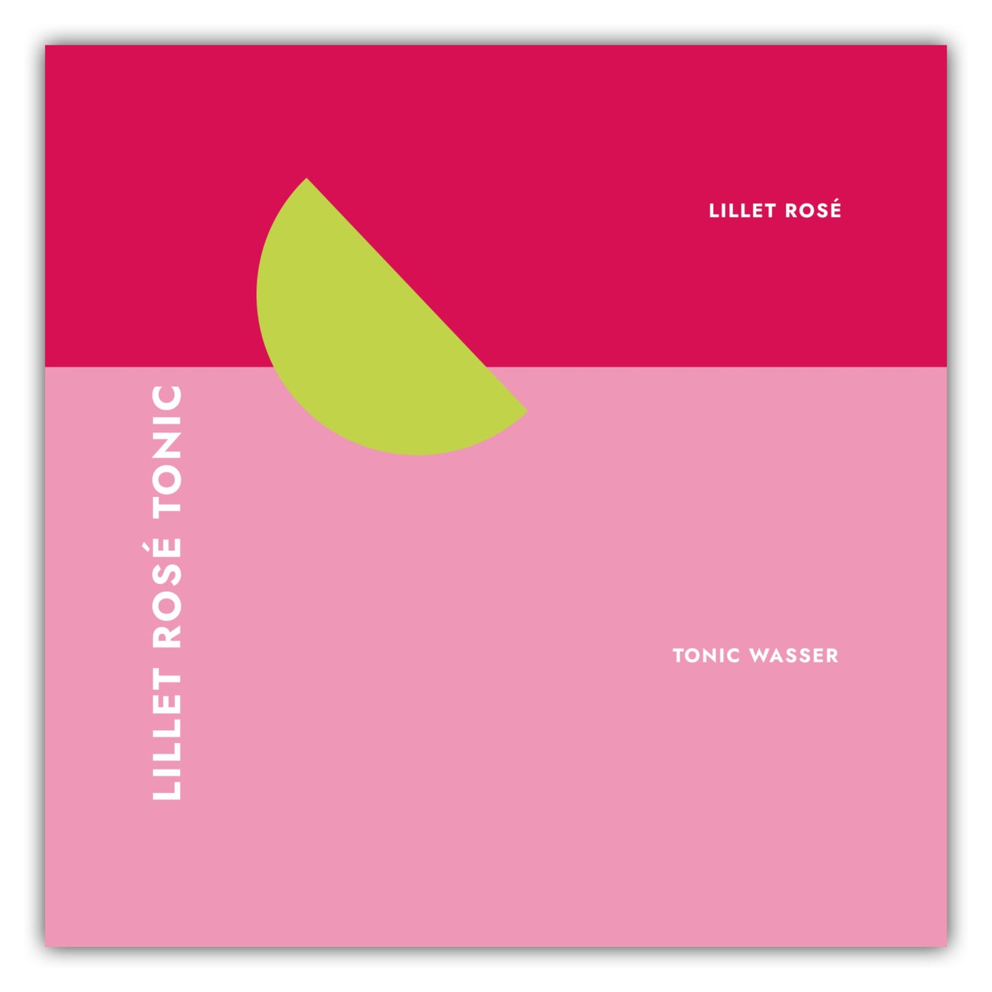 Poster Cocktail Lillet Rosé Tonic