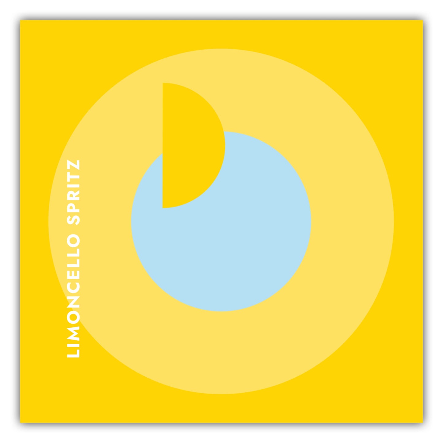 Poster Cocktail Limoncello Spritz - Rund