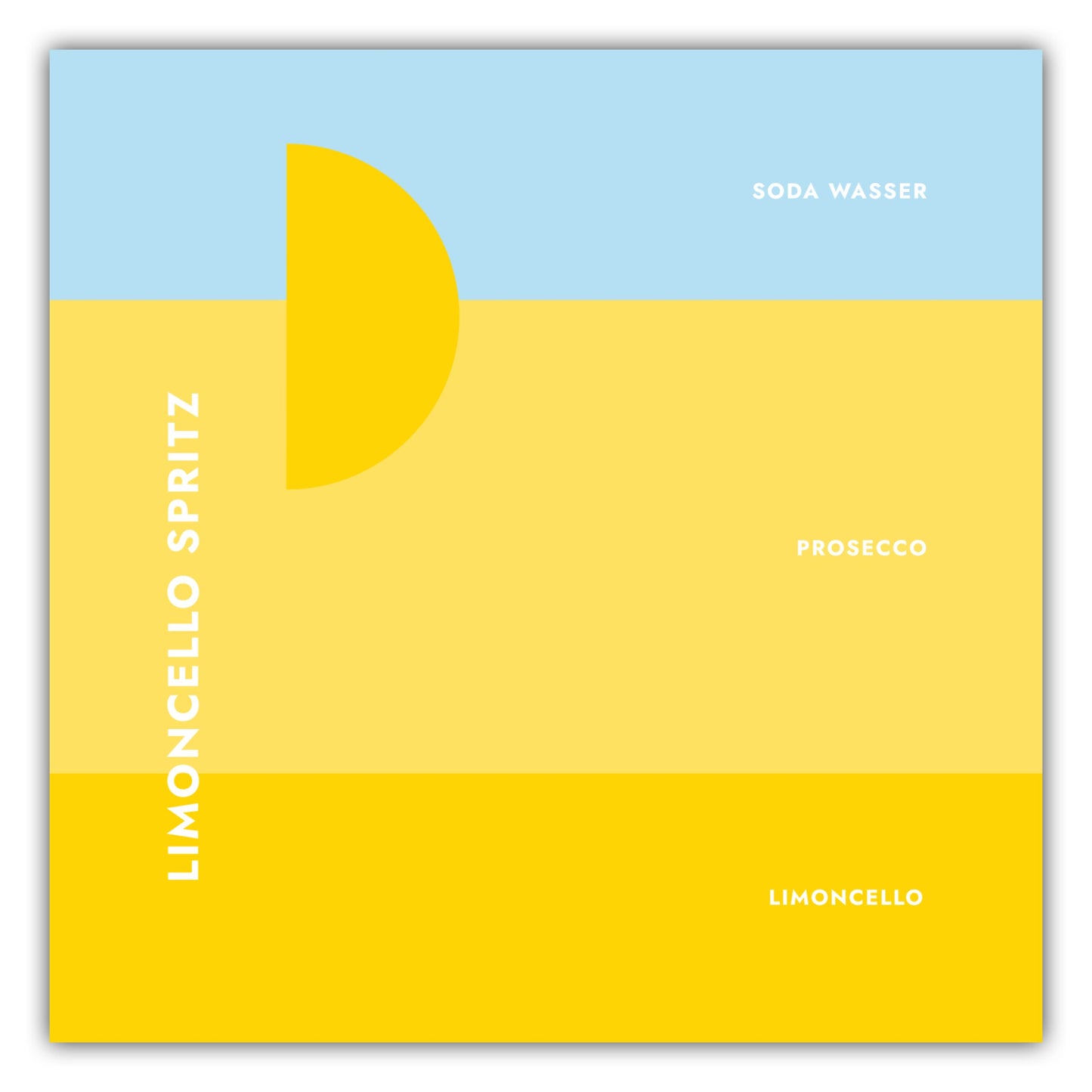 Poster Cocktail Limoncello Spritz