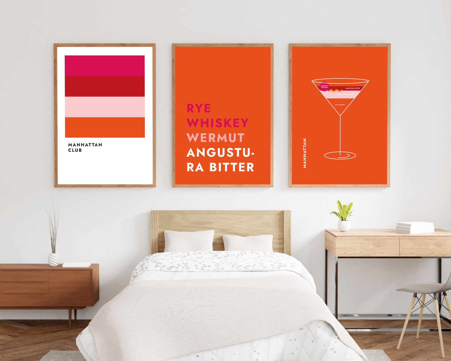 Poster Cocktail Manhattan - Text