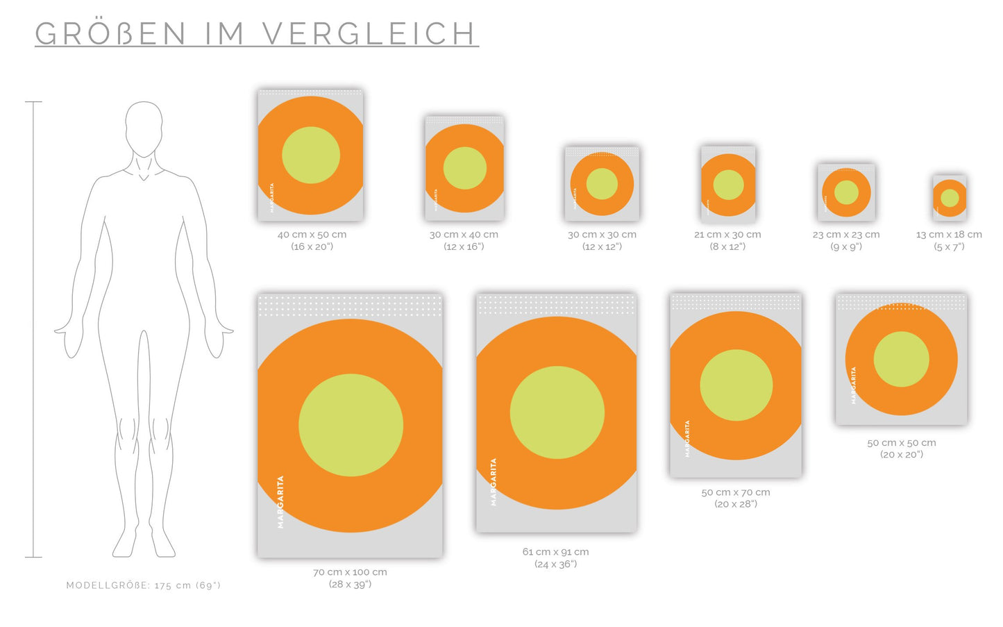 Poster Cocktail Margarita - Rund