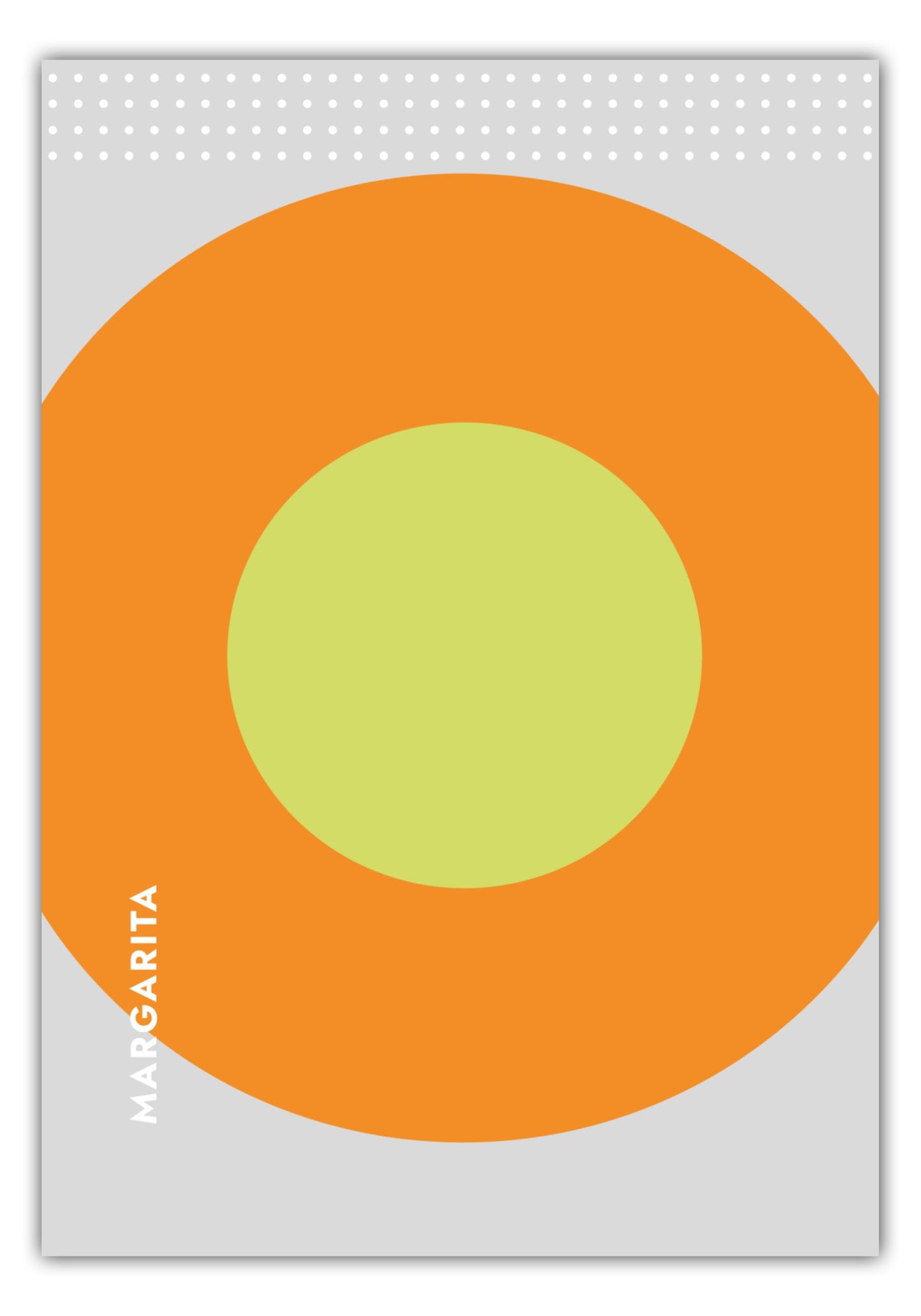 Poster Cocktail Margarita - Rund