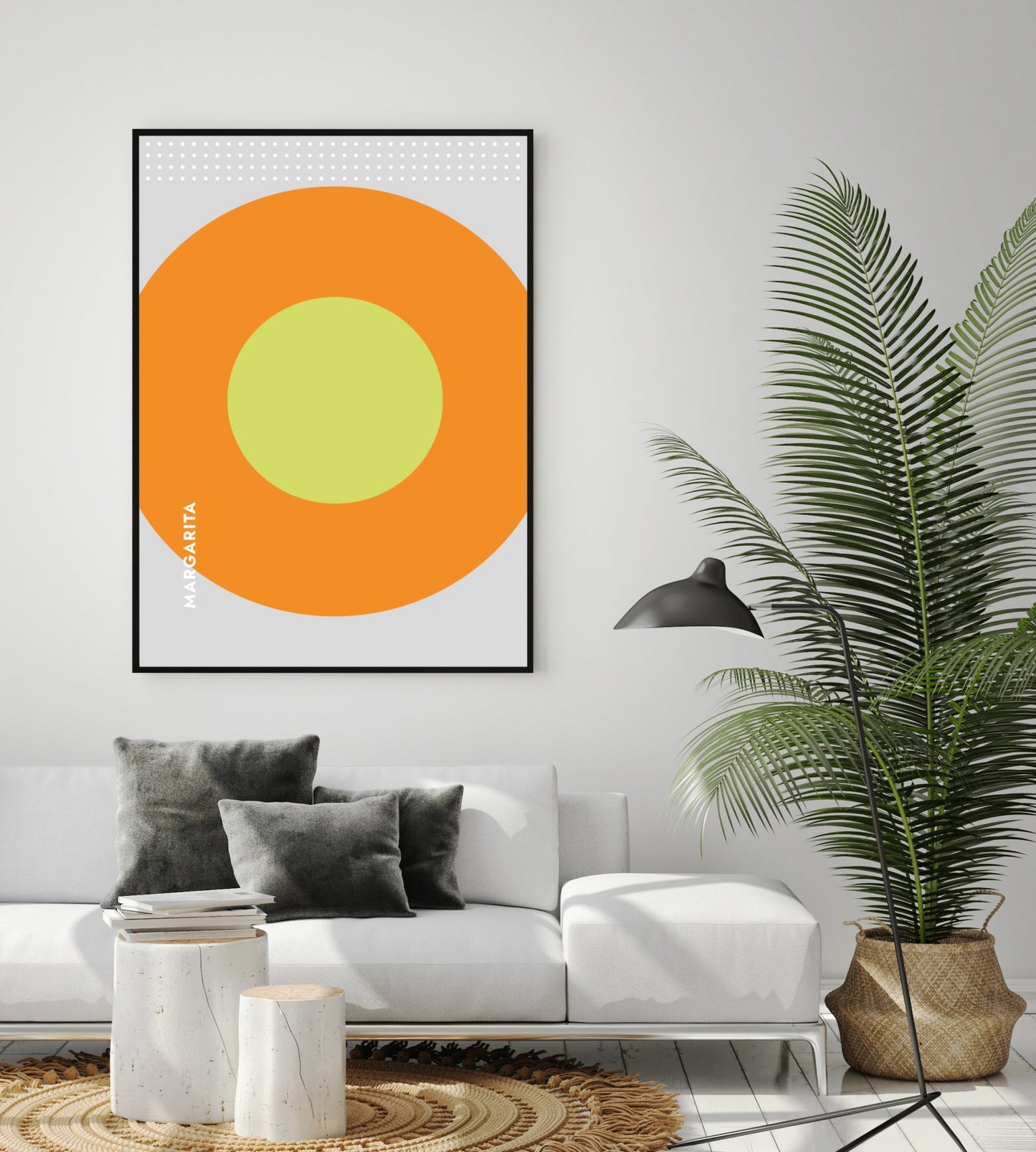 Poster Cocktail Margarita - Rund