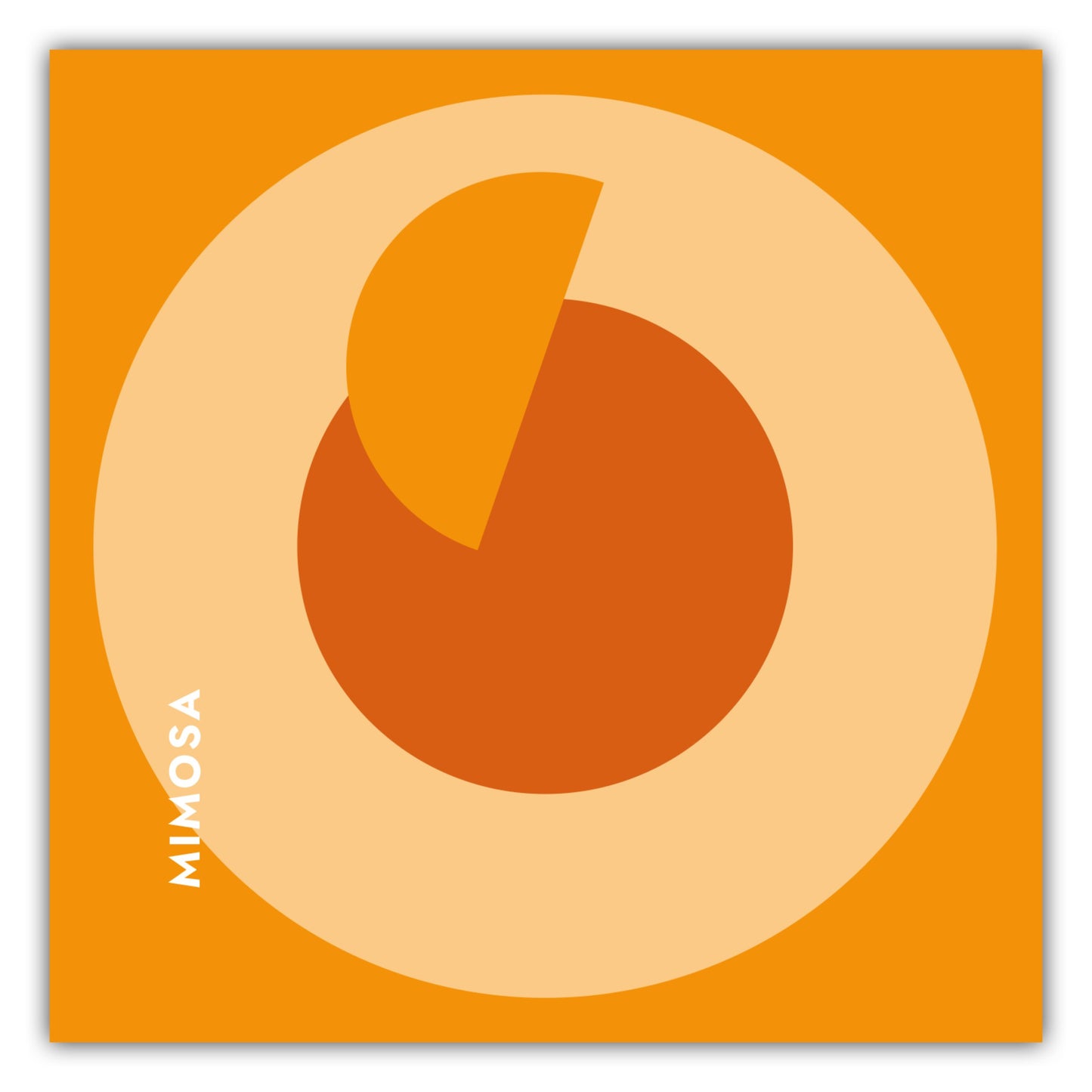 Poster Cocktail Mimosa - Rund