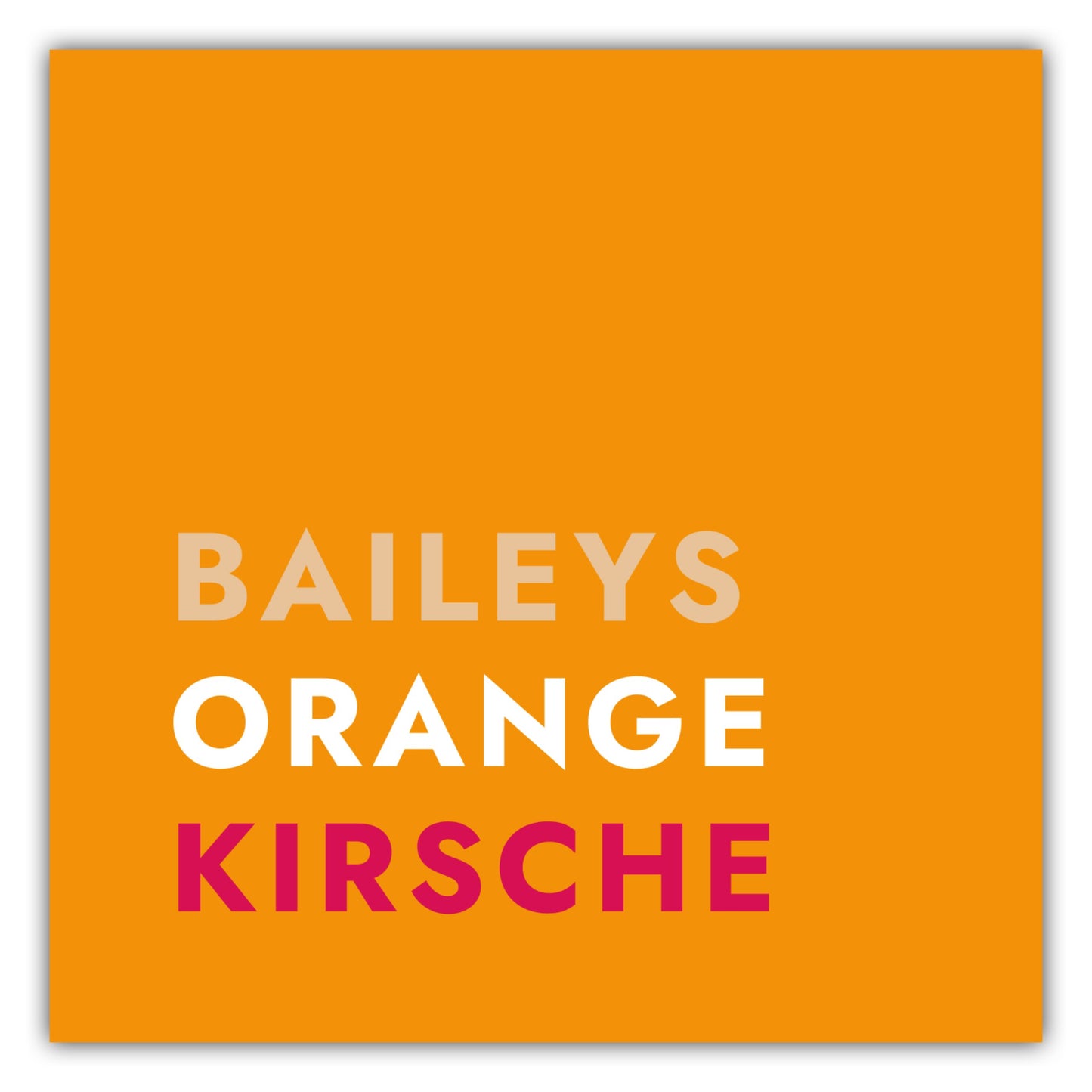 Poster Cocktail Orgasm - Text