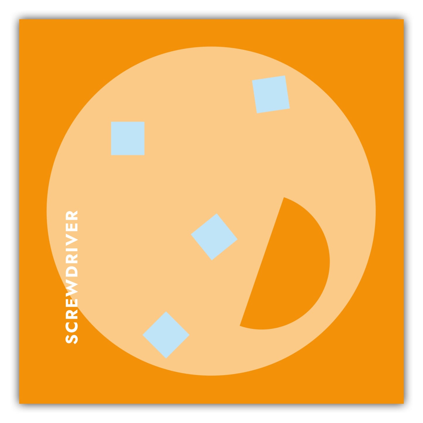 Poster Cocktail Screwdriver - Rund