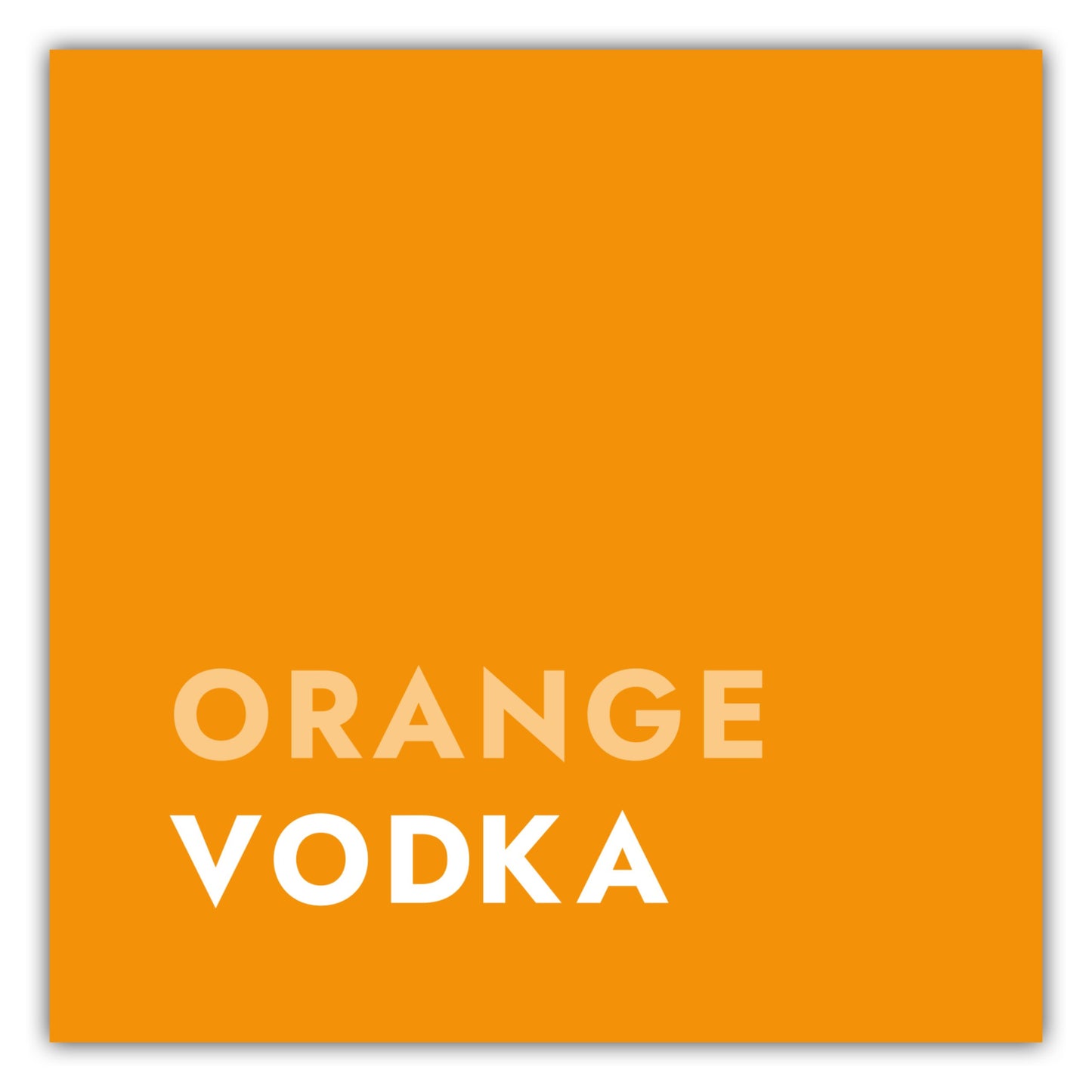 Poster Cocktail Screwdriver - Text