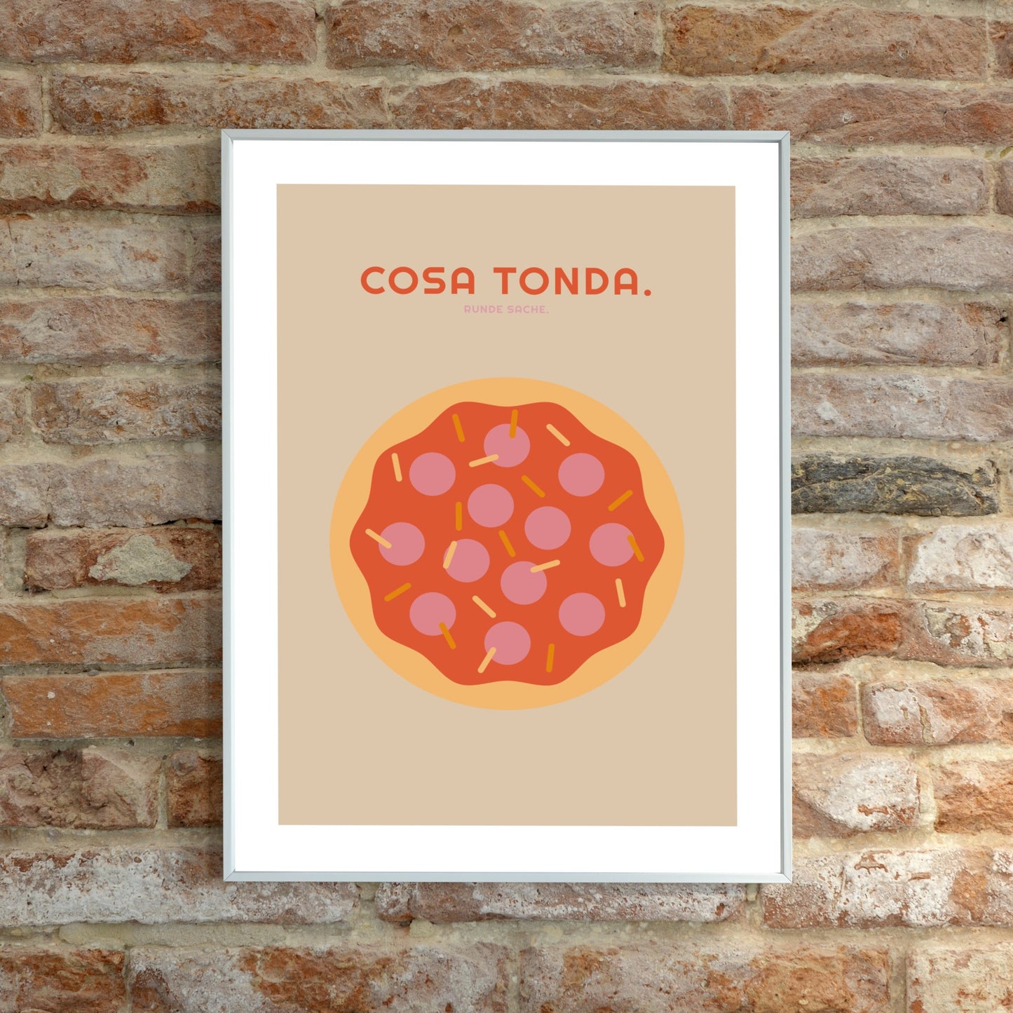 Poster Cosa Tonda - Pizza - La Dolce Vita Collection