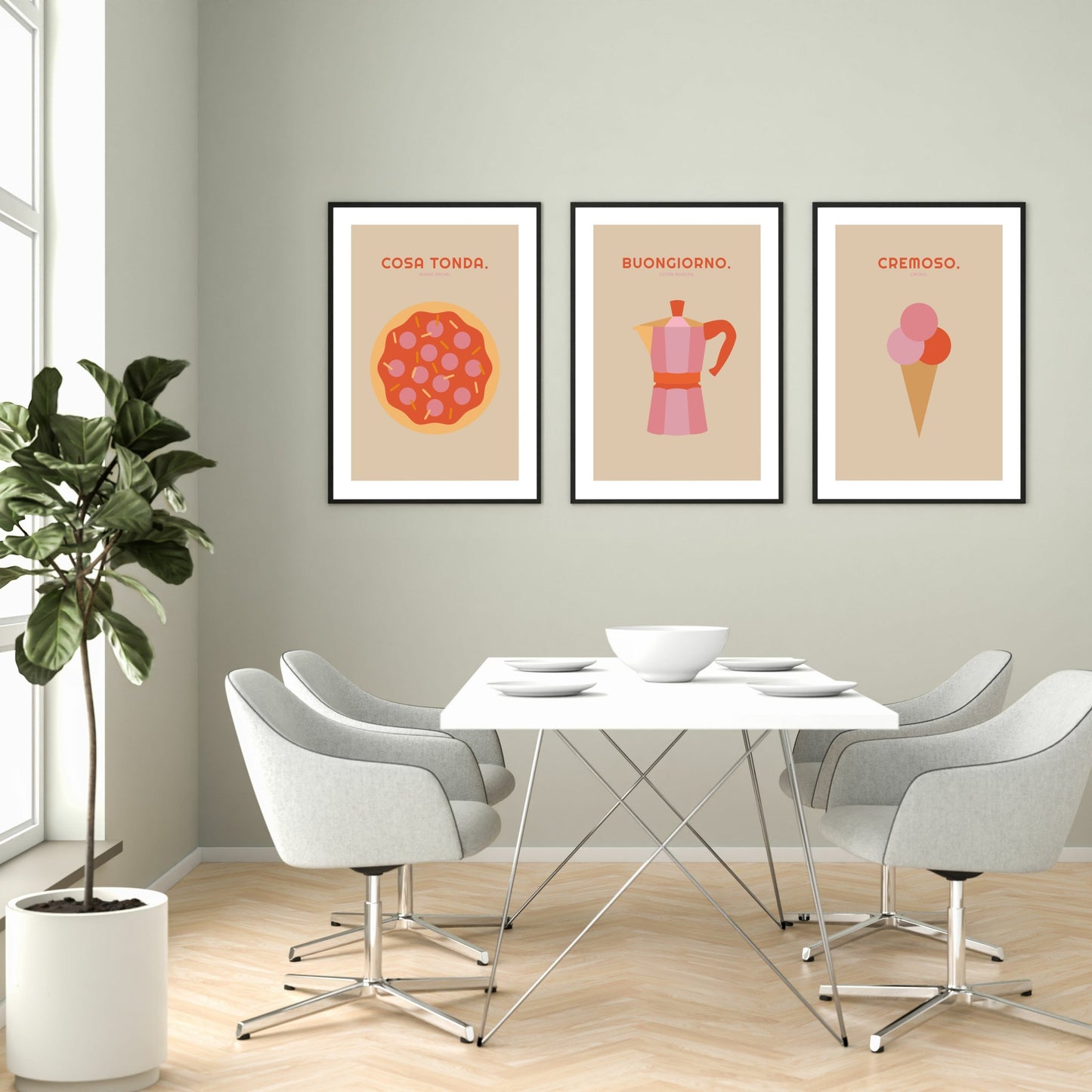 Poster Cosa Tonda - Pizza - La Dolce Vita Collection