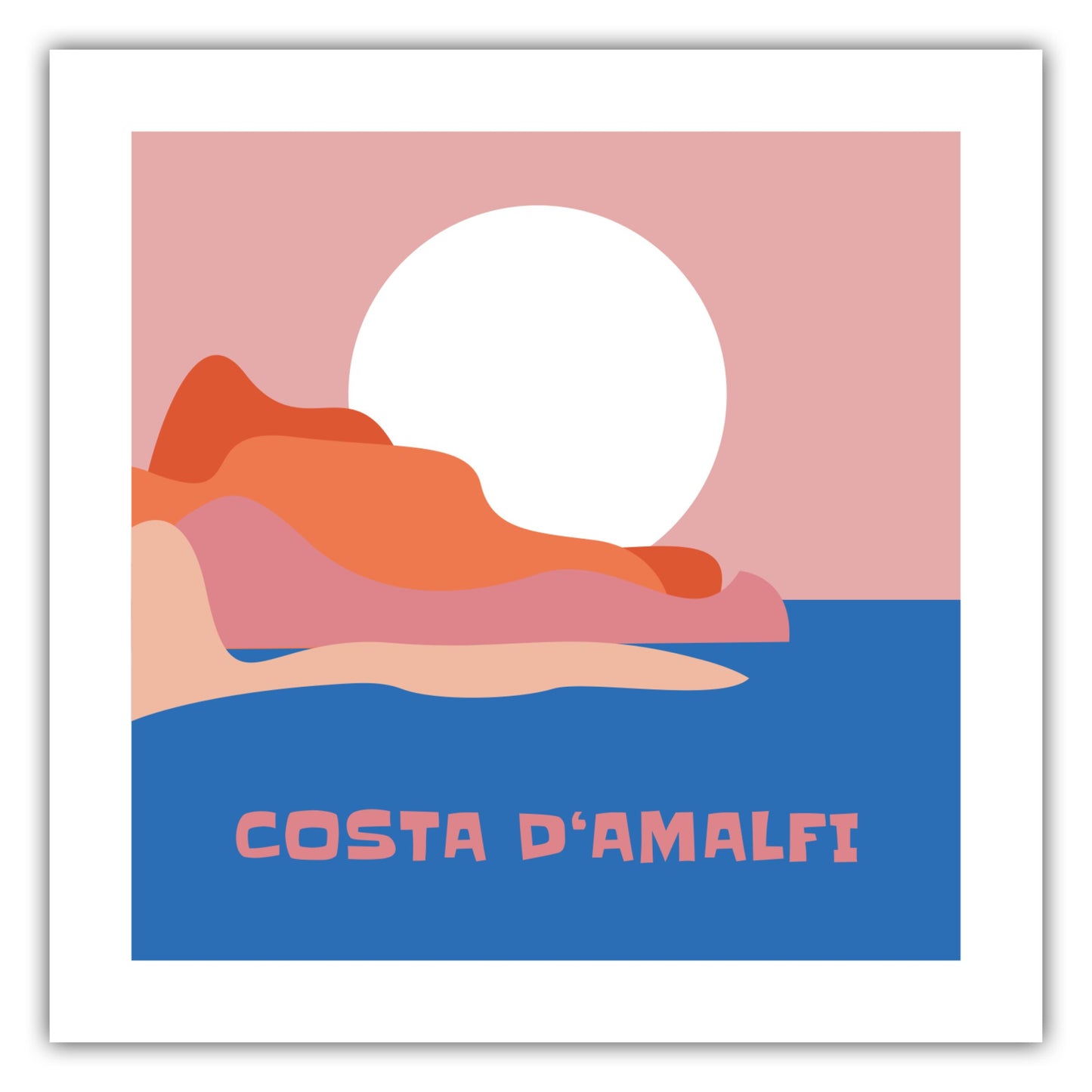 Poster Costa DAmalfi - La Dolce Vita Collection