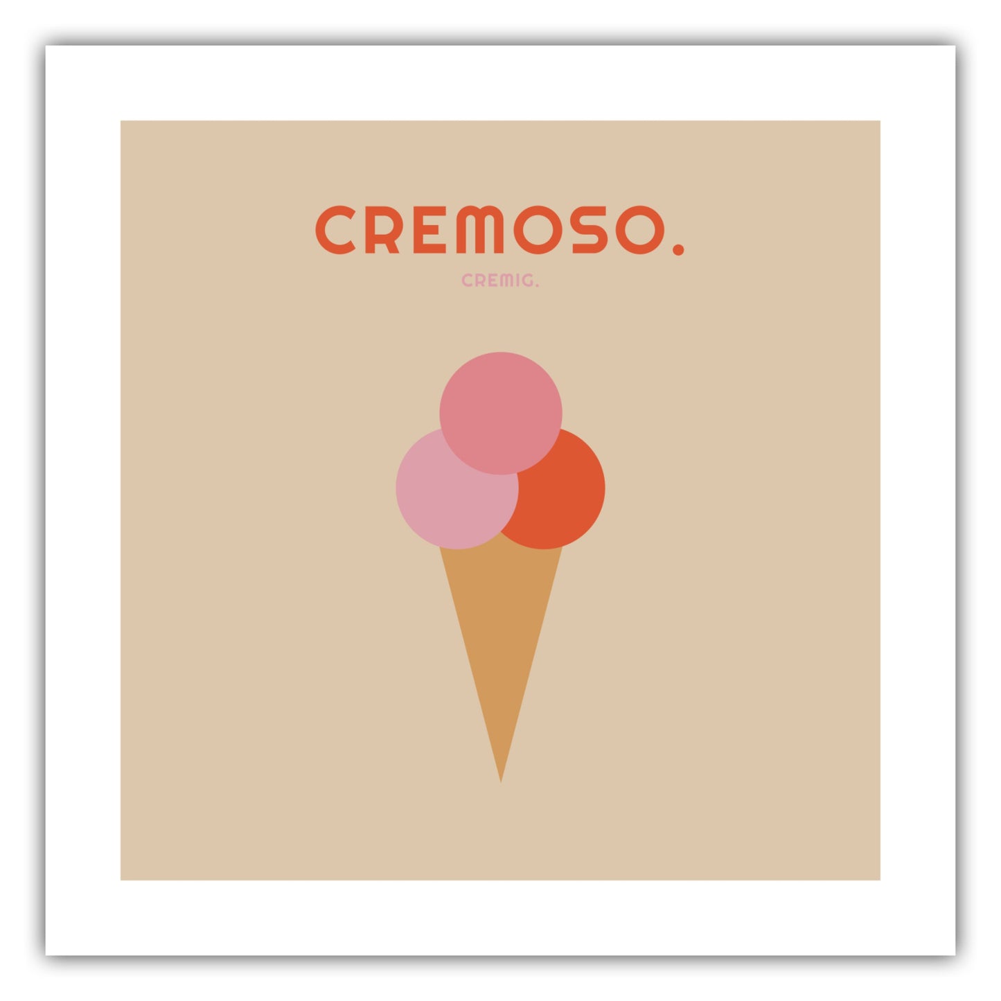Poster Cremoso - Eiscreme - La Dolce Vita Collection