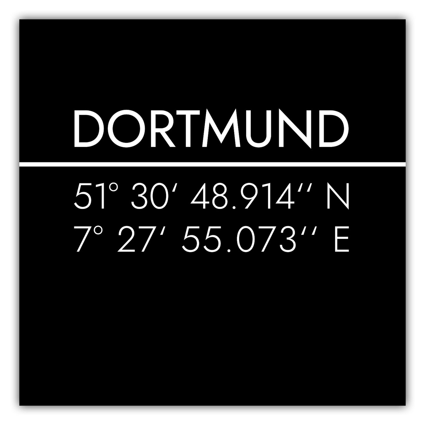 Poster Dortmund Koordinaten #2
