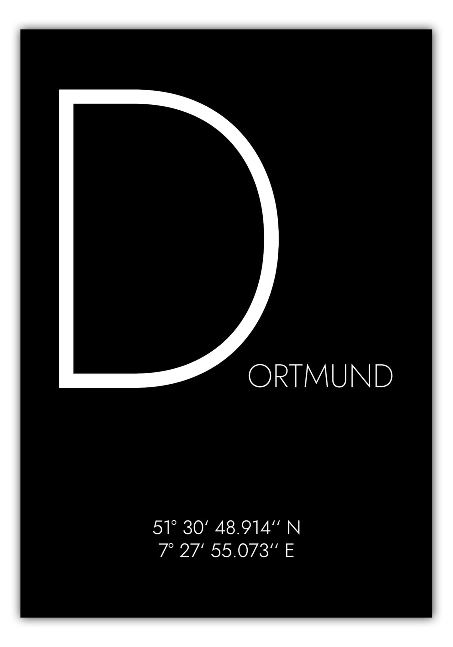 Poster Dortmund Koordinaten #4