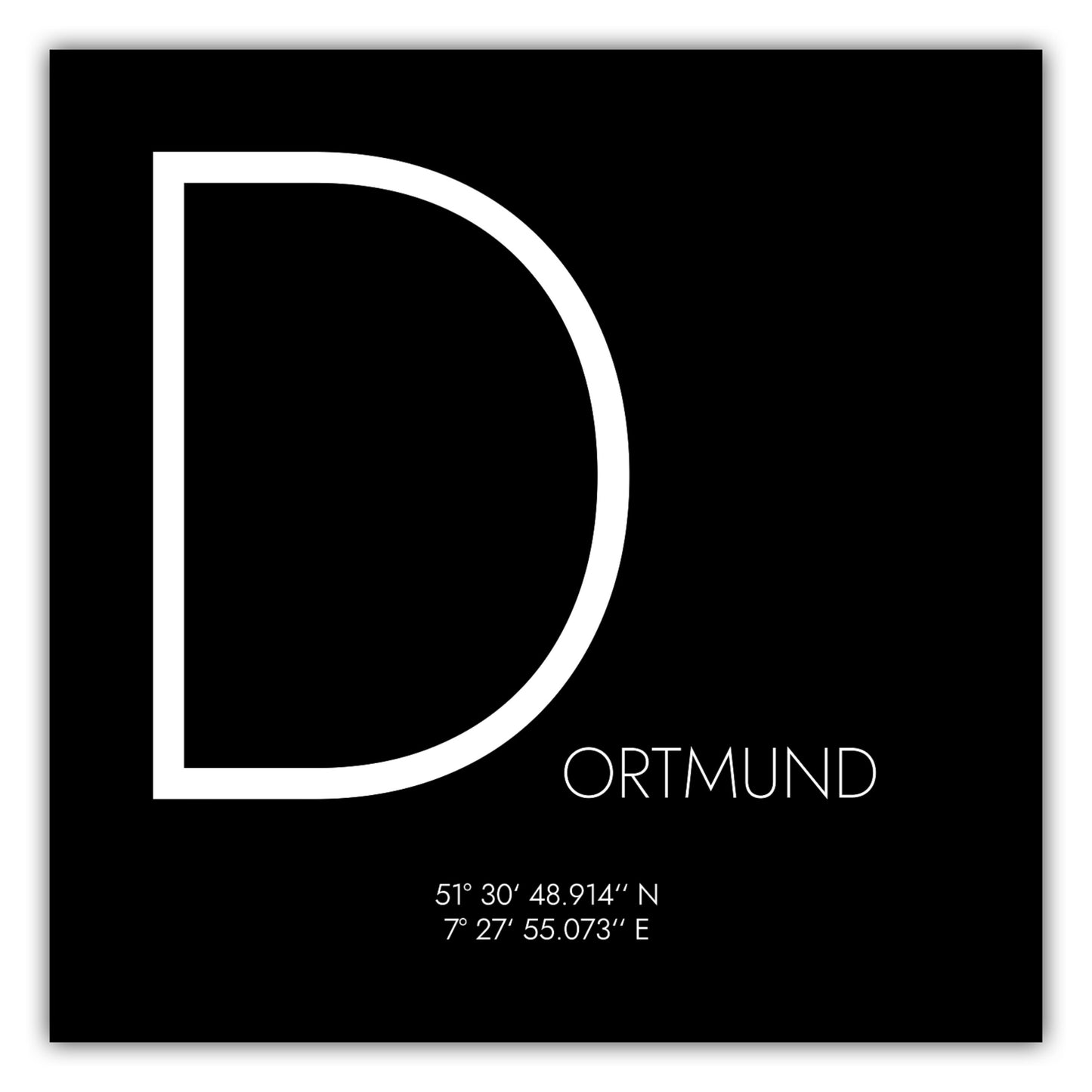 Poster Dortmund Koordinaten #4