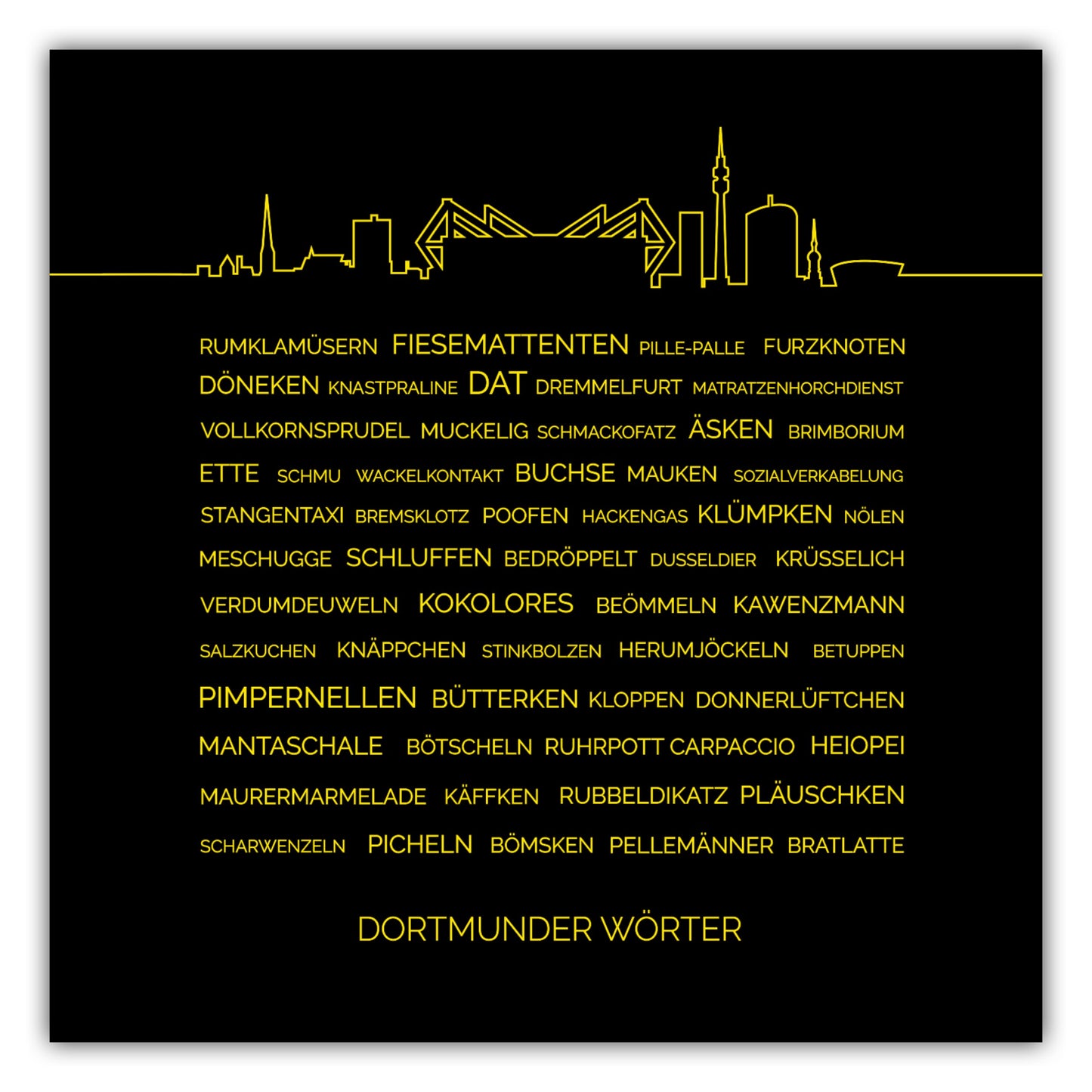 Poster Dortmunder Wörter #1