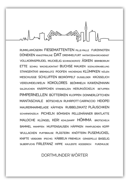 Poster Dortmunder Wörter #1
