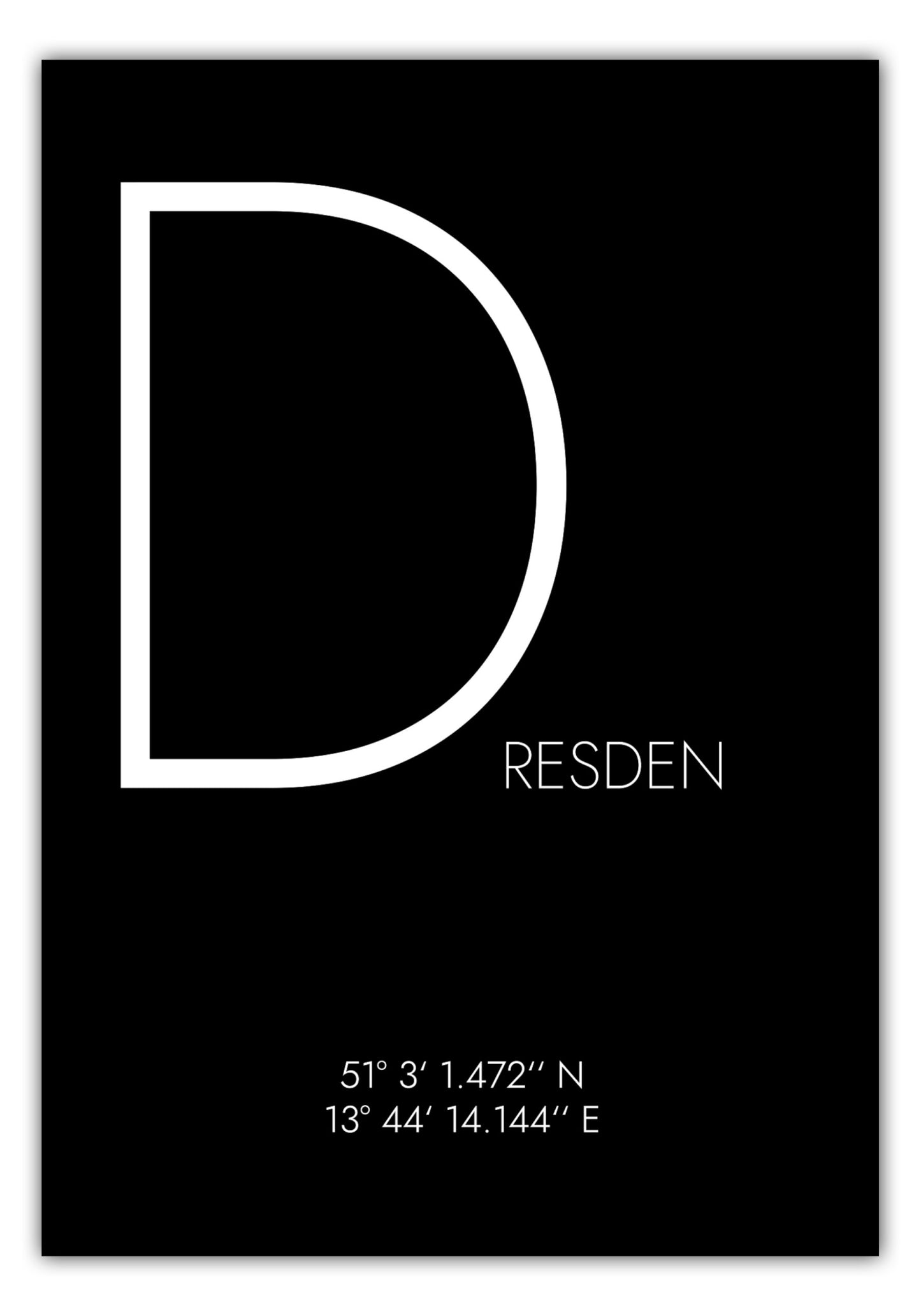 Poster Dresden Koordinaten #4