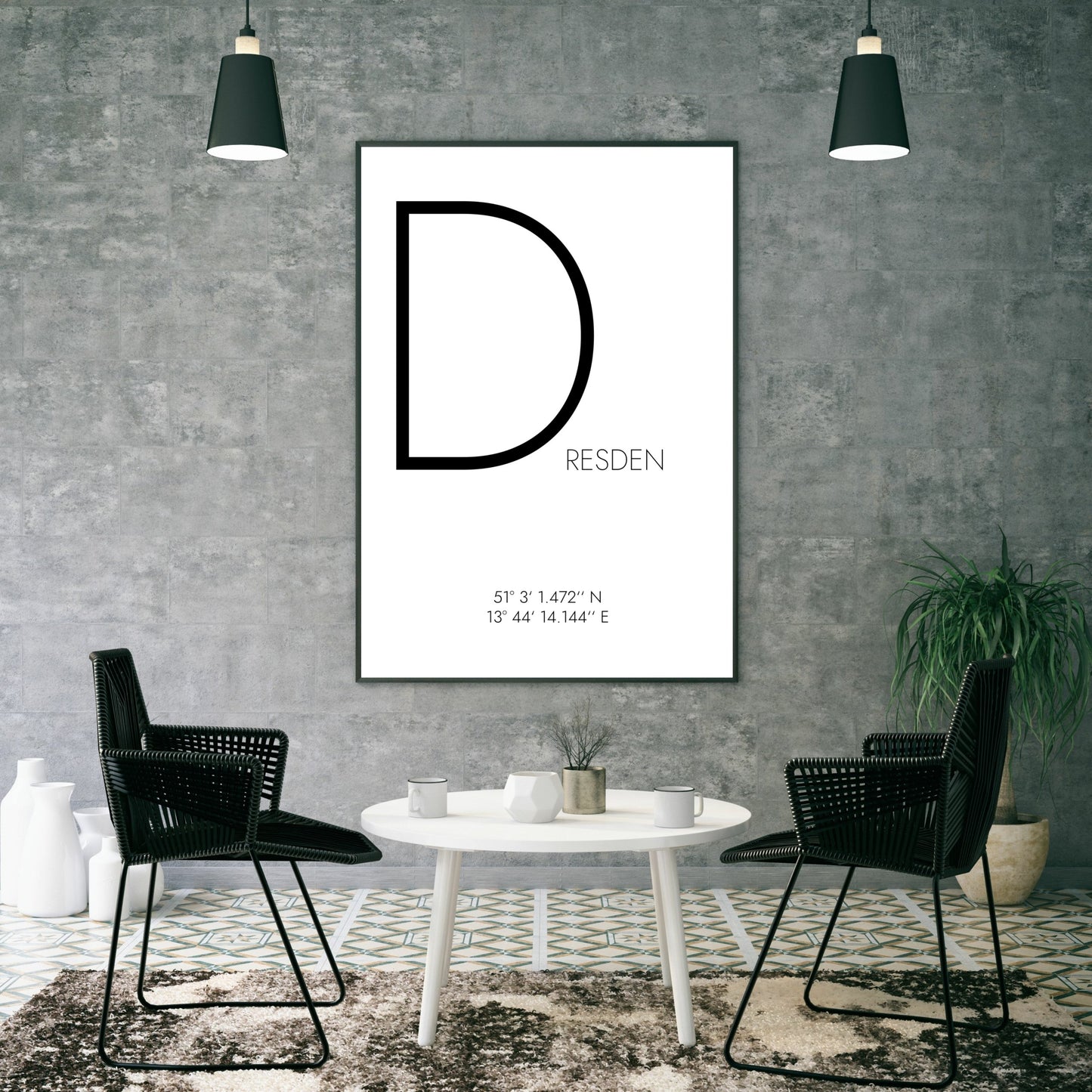 Poster Dresden Koordinaten #4