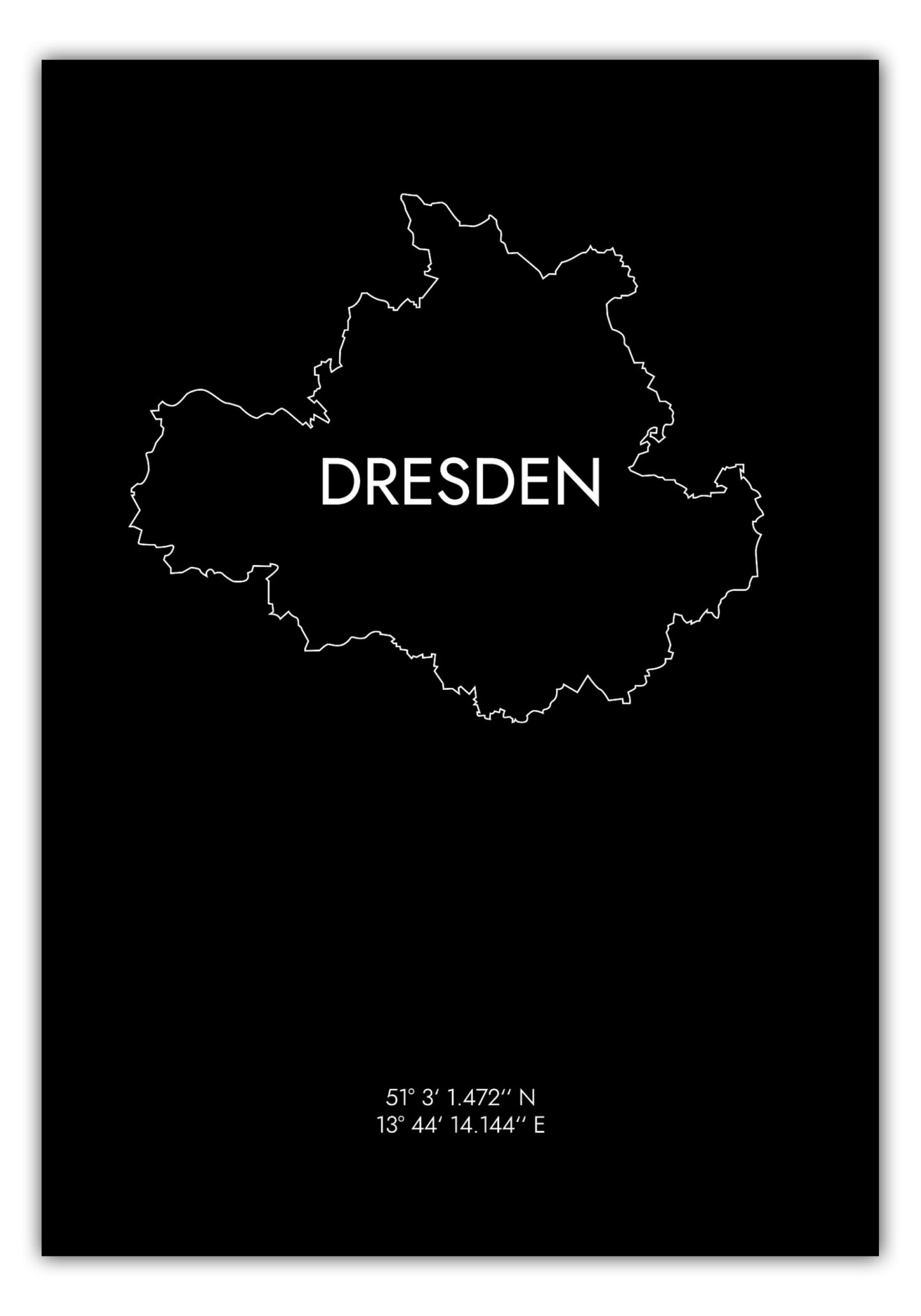 Poster Dresden Koordinaten #8
