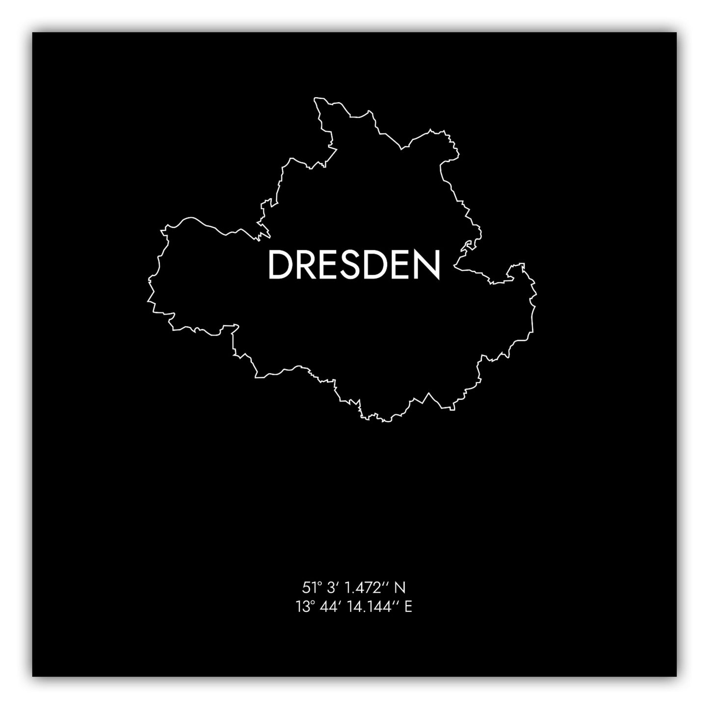 Poster Dresden Koordinaten #8