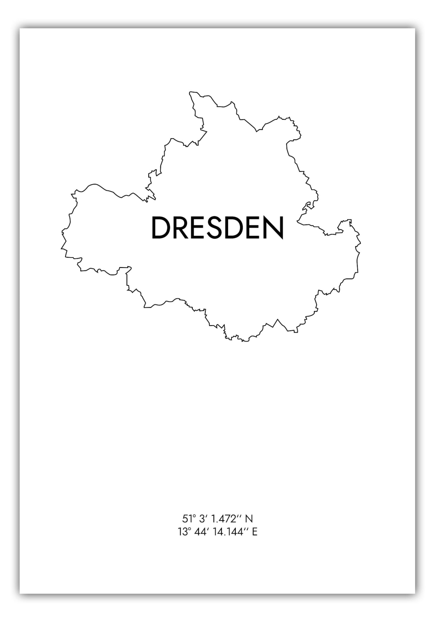 Poster Dresden Koordinaten #8