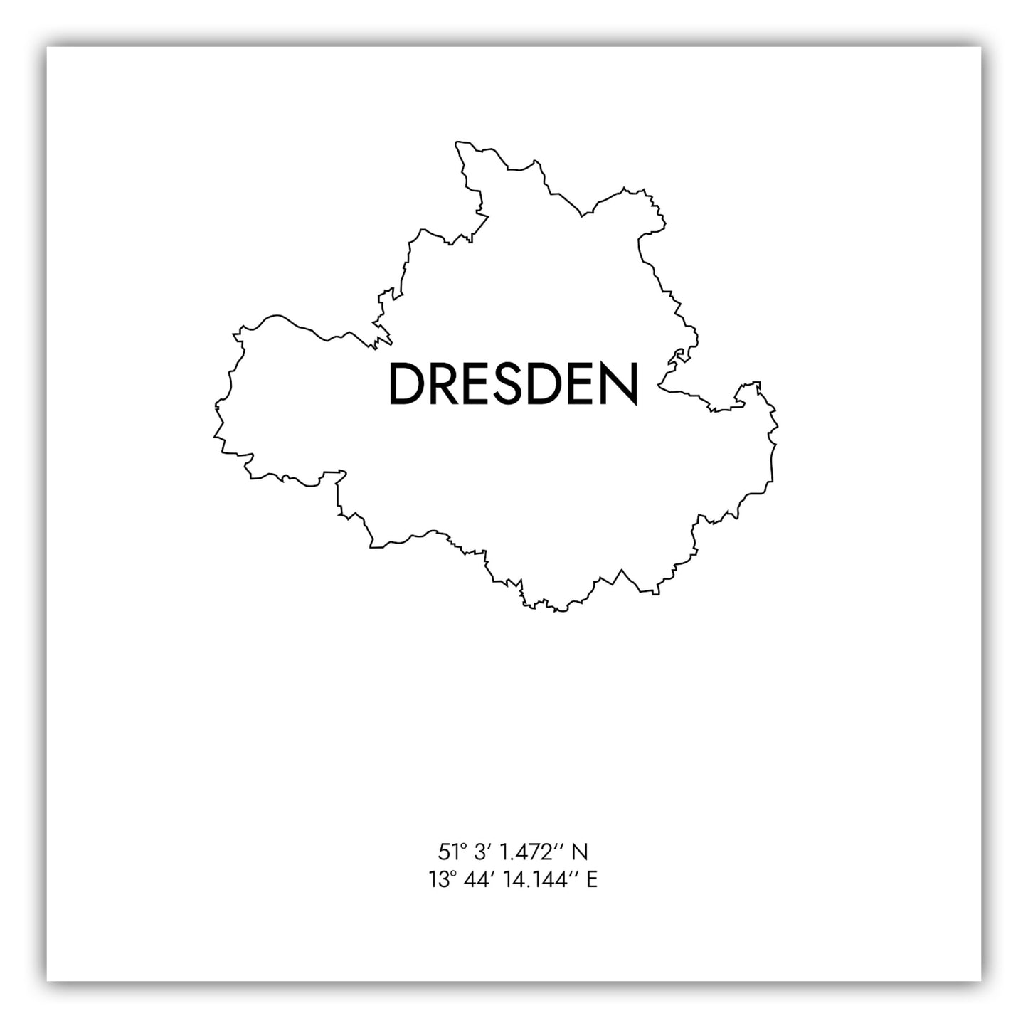Poster Dresden Koordinaten #8