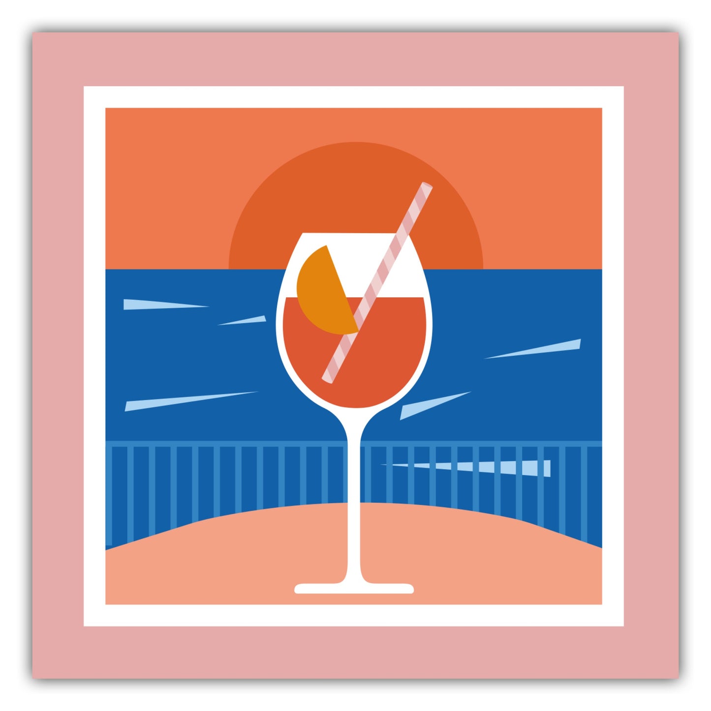 Poster Drinks am Meer - La Dolce Vita Collection