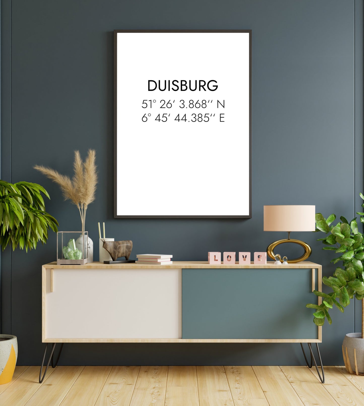 Poster Duisburg Koordinaten #1