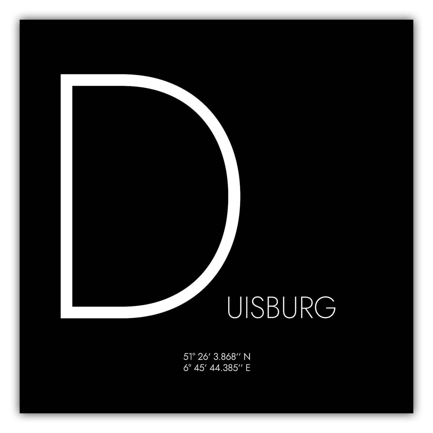 Poster Duisburg Koordinaten #4