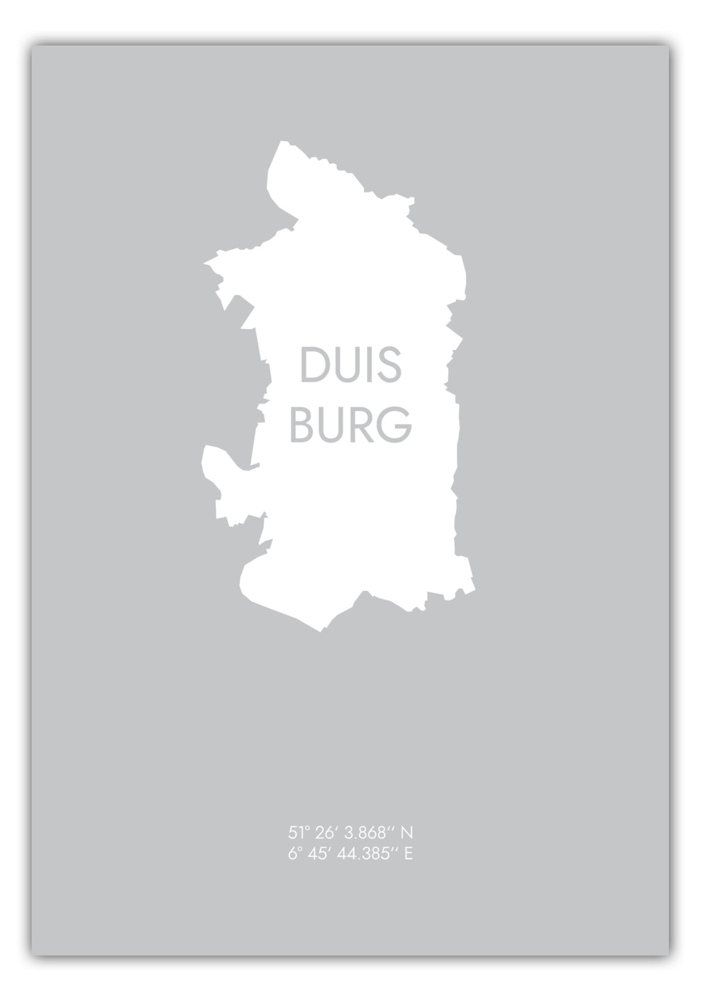Poster Duisburg Koordinaten #6