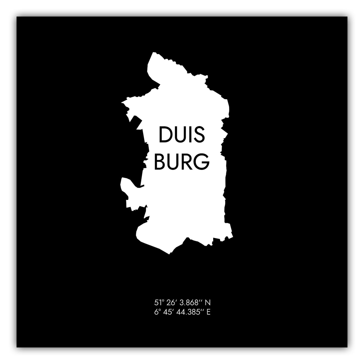 Poster Duisburg Koordinaten #6