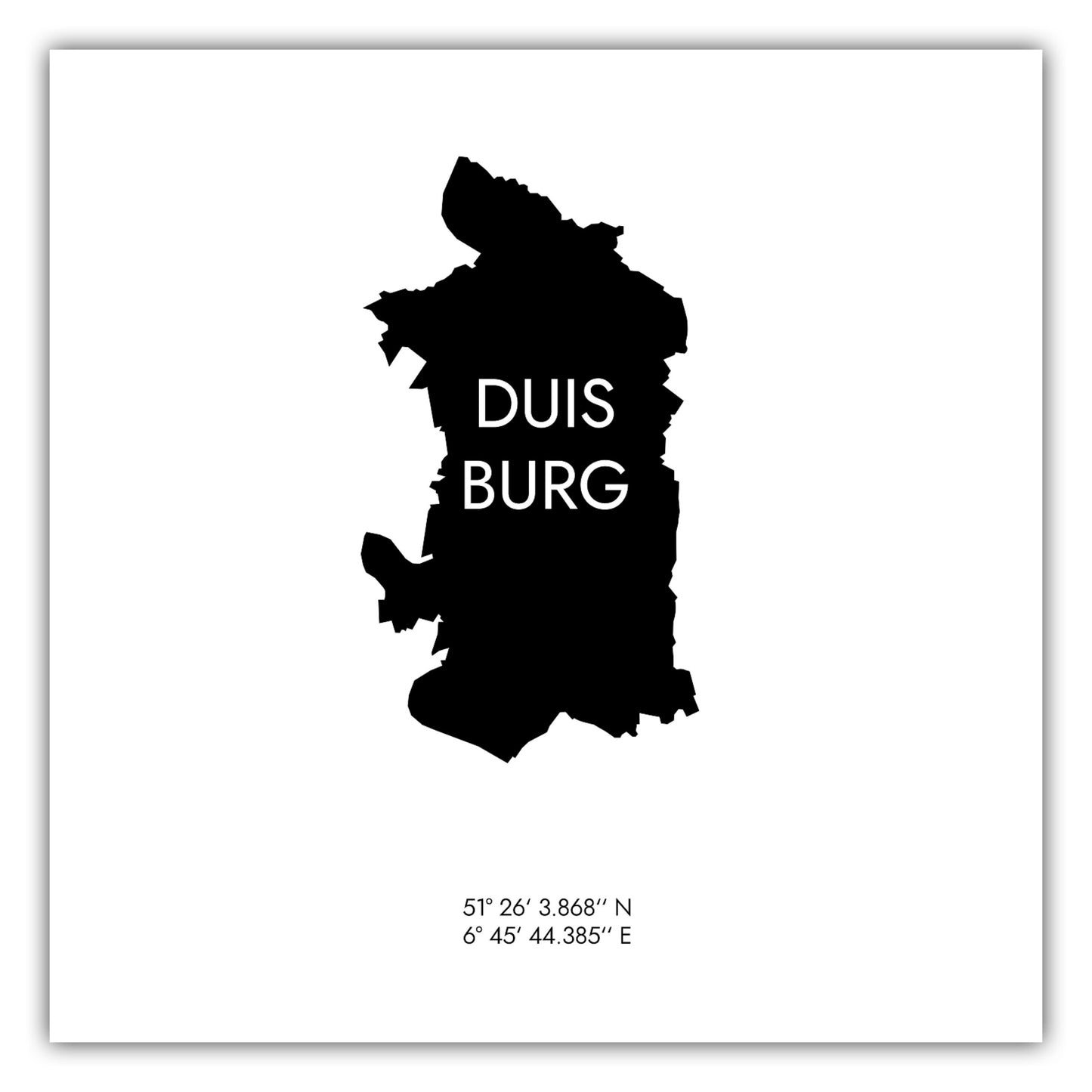 Poster Duisburg Koordinaten #6