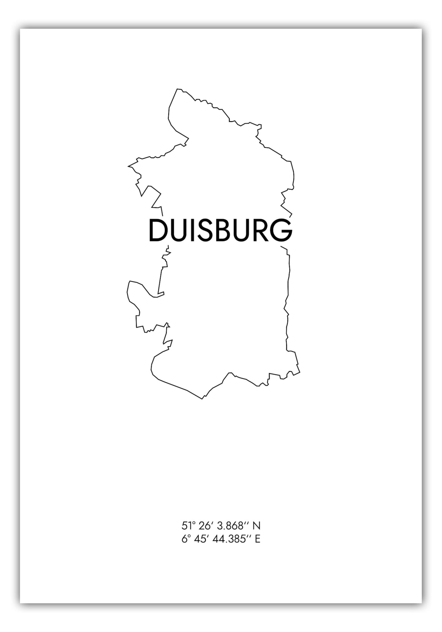 Poster Duisburg Koordinaten #8