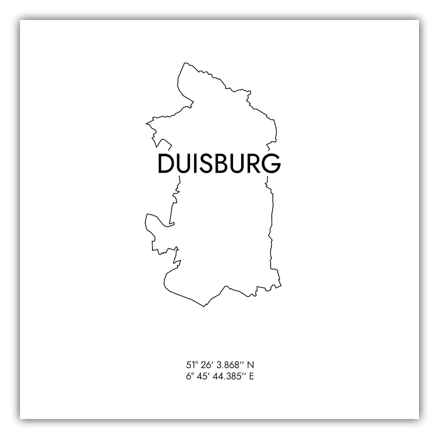 Poster Duisburg Koordinaten #8
